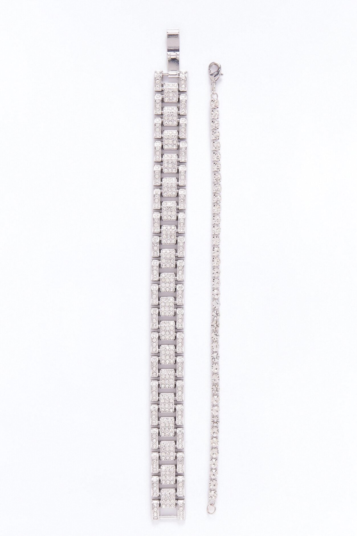Forever Cold Iced Bracelet Set - Silver image 3