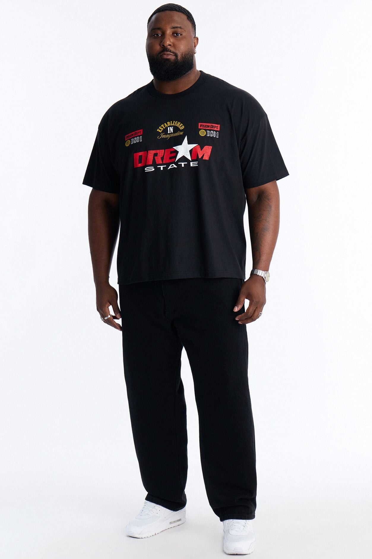 Dream State Racing Short Sleeve Tee - Black image 1