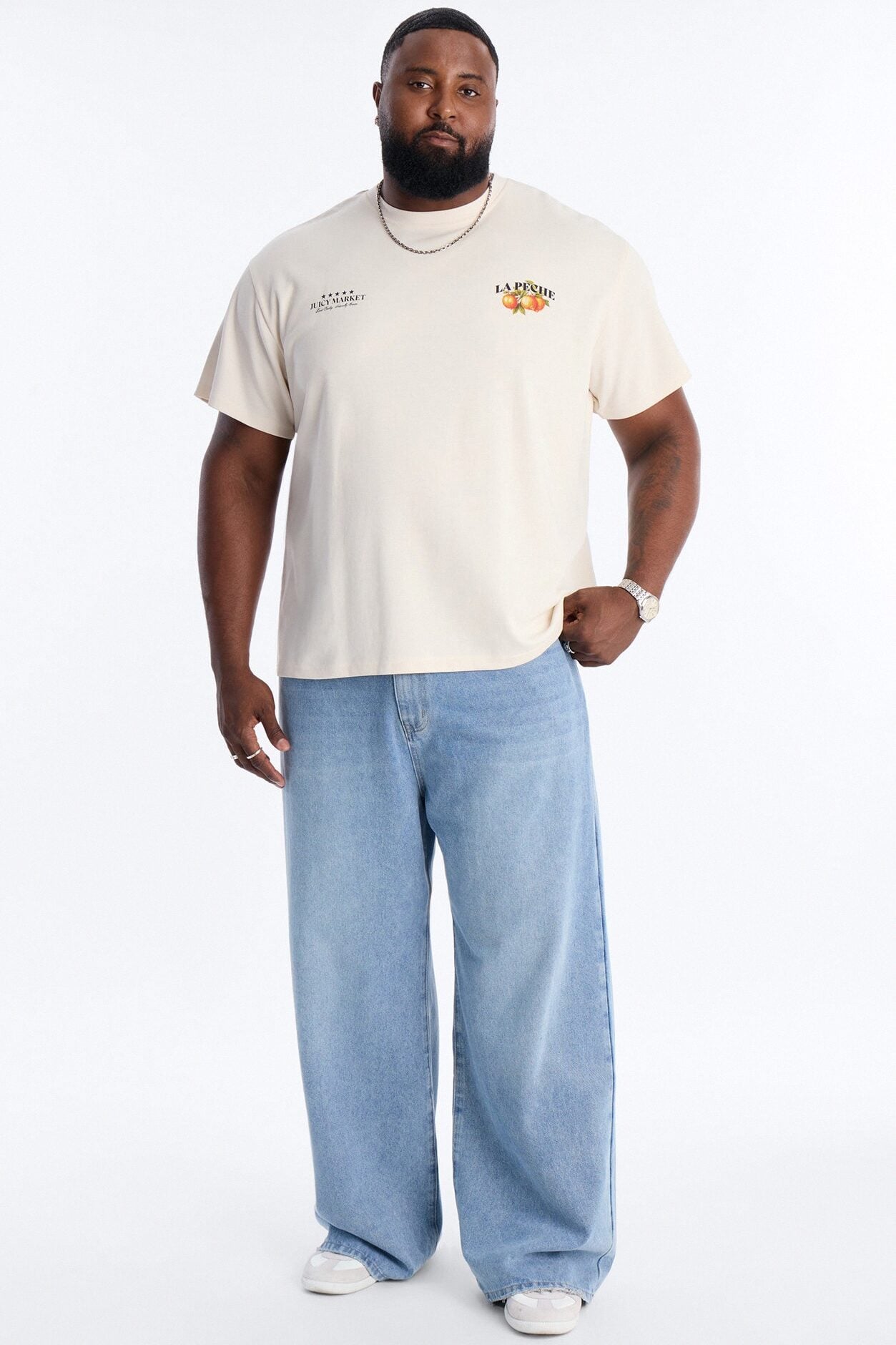 La Peche Juicy Market Short Sleeve Tee - Sand image 1