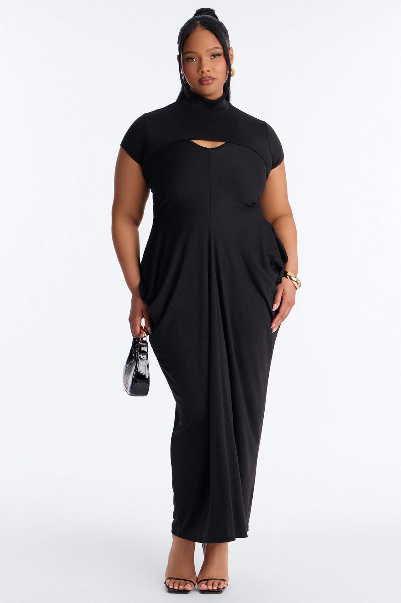 Daria Maxi Dress Set - Black image 1
