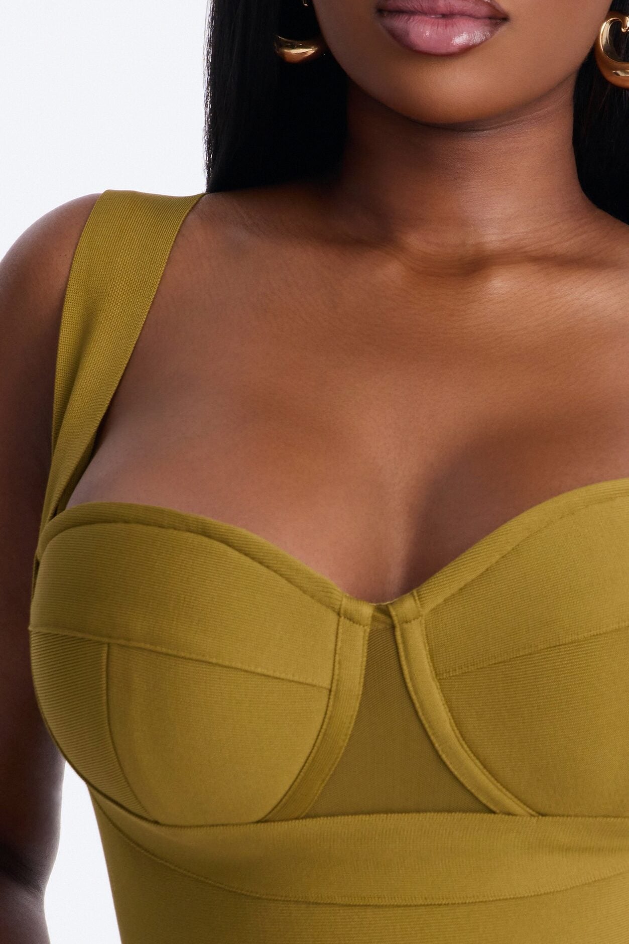 My Revenge Bandage Bodysuit - Olive image 1