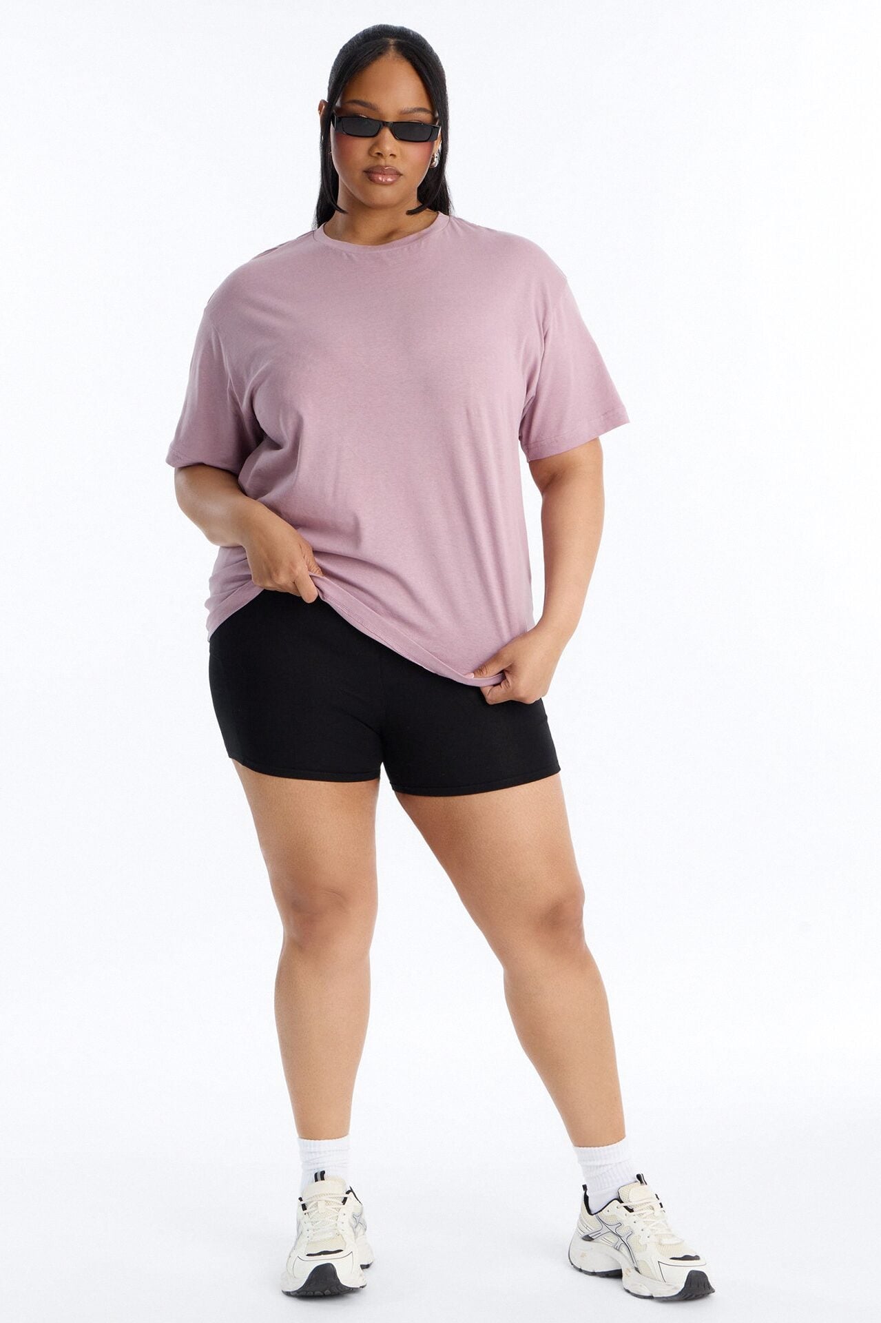 The Oversized Boyfriend Tee - Lilac image 1