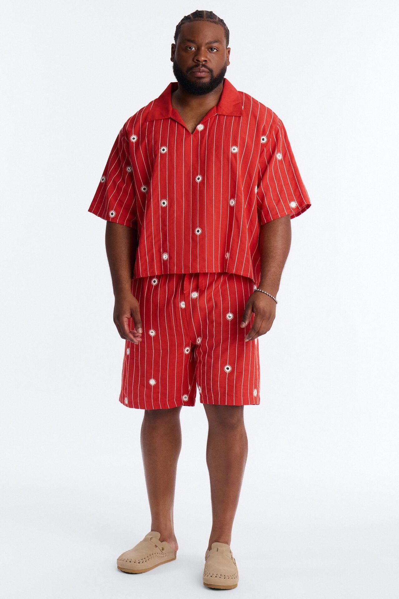 Relaxed Mirror Mirage Short - Red image 1