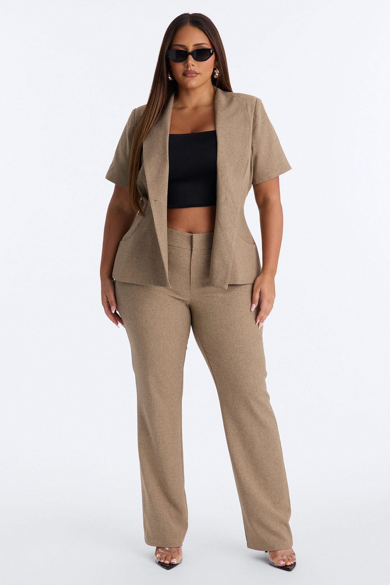 Panthere Low Rise Straight Leg Trouser - Caffe image 1