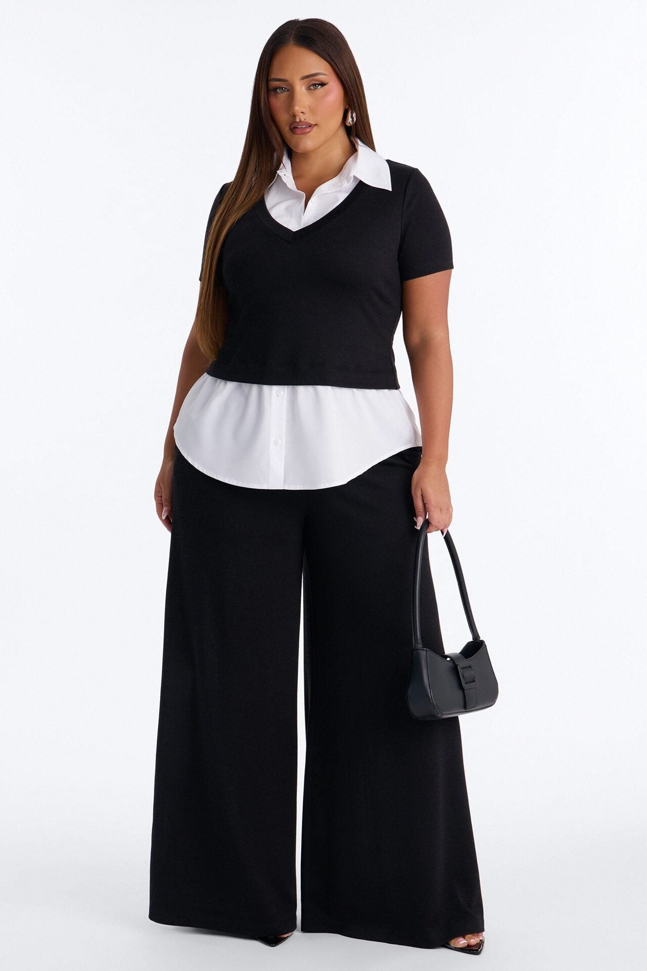 Sharay Knit 2fer Pant Set - Black image 1