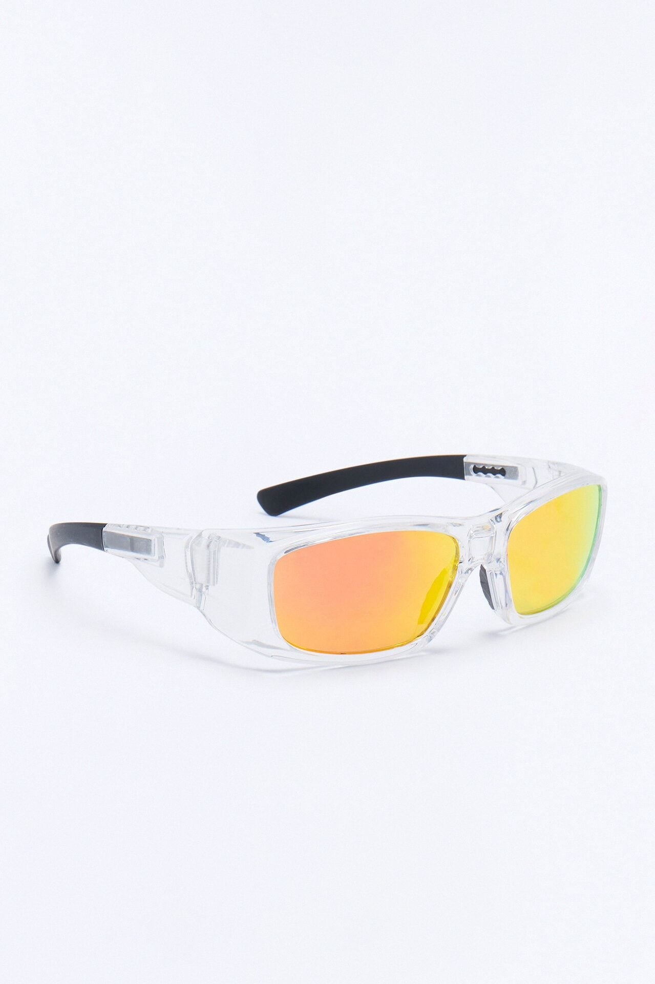 Missed Call Sport Wrap Sunglasses - Clear image 4