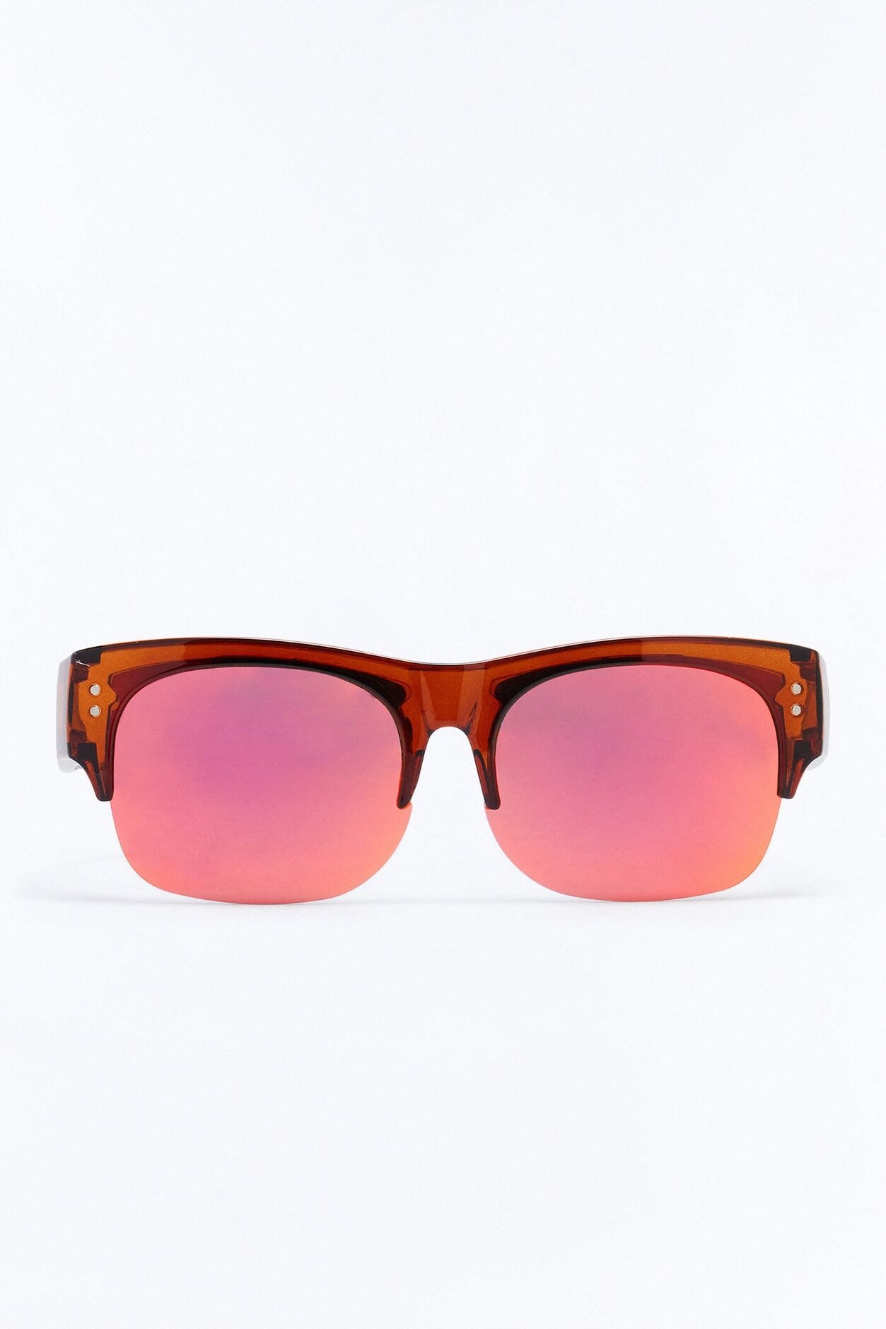 Fixed On You Square Sunglasses - Brown image 3