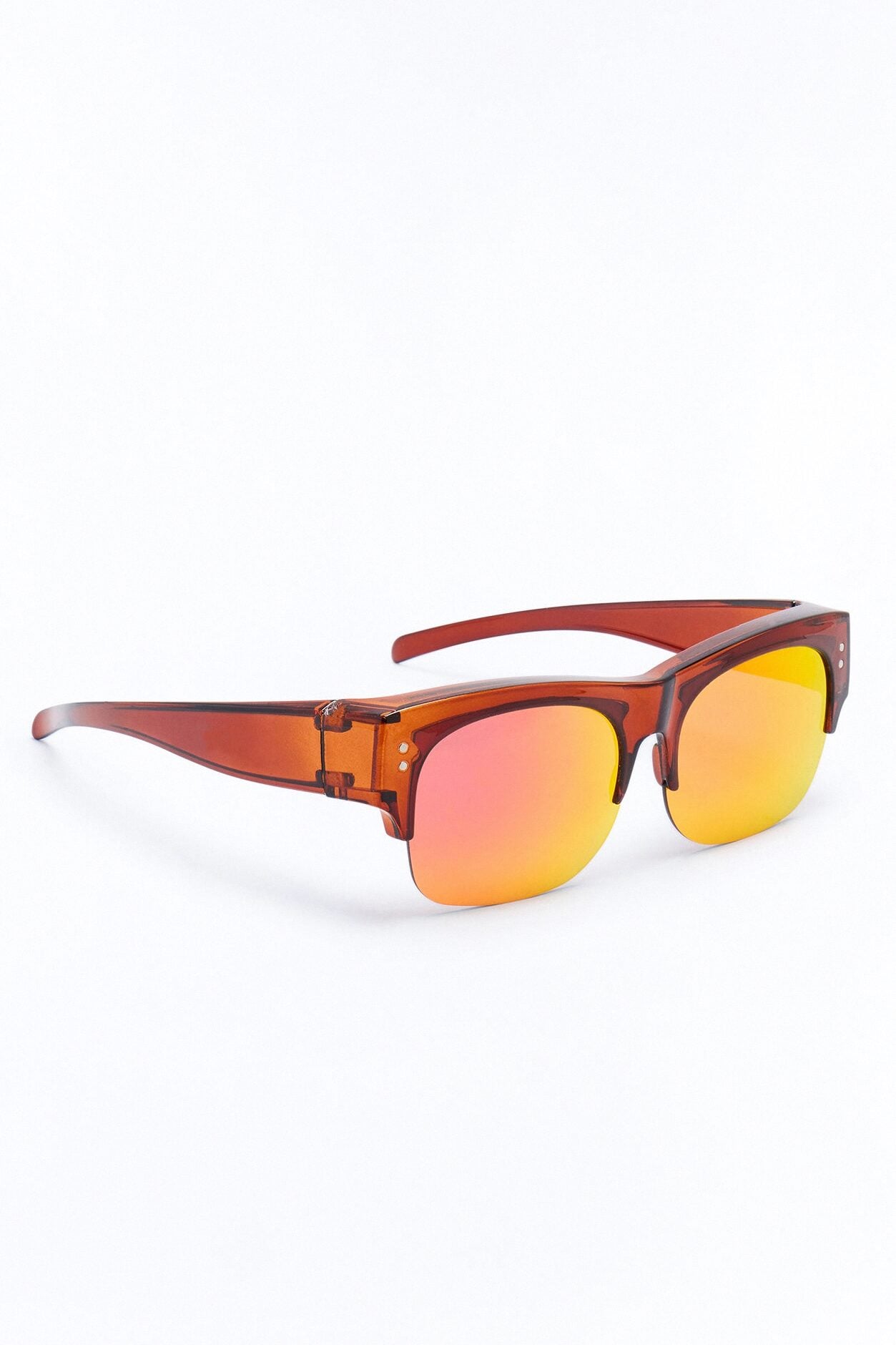 Fixed On You Square Sunglasses - Brown image 4