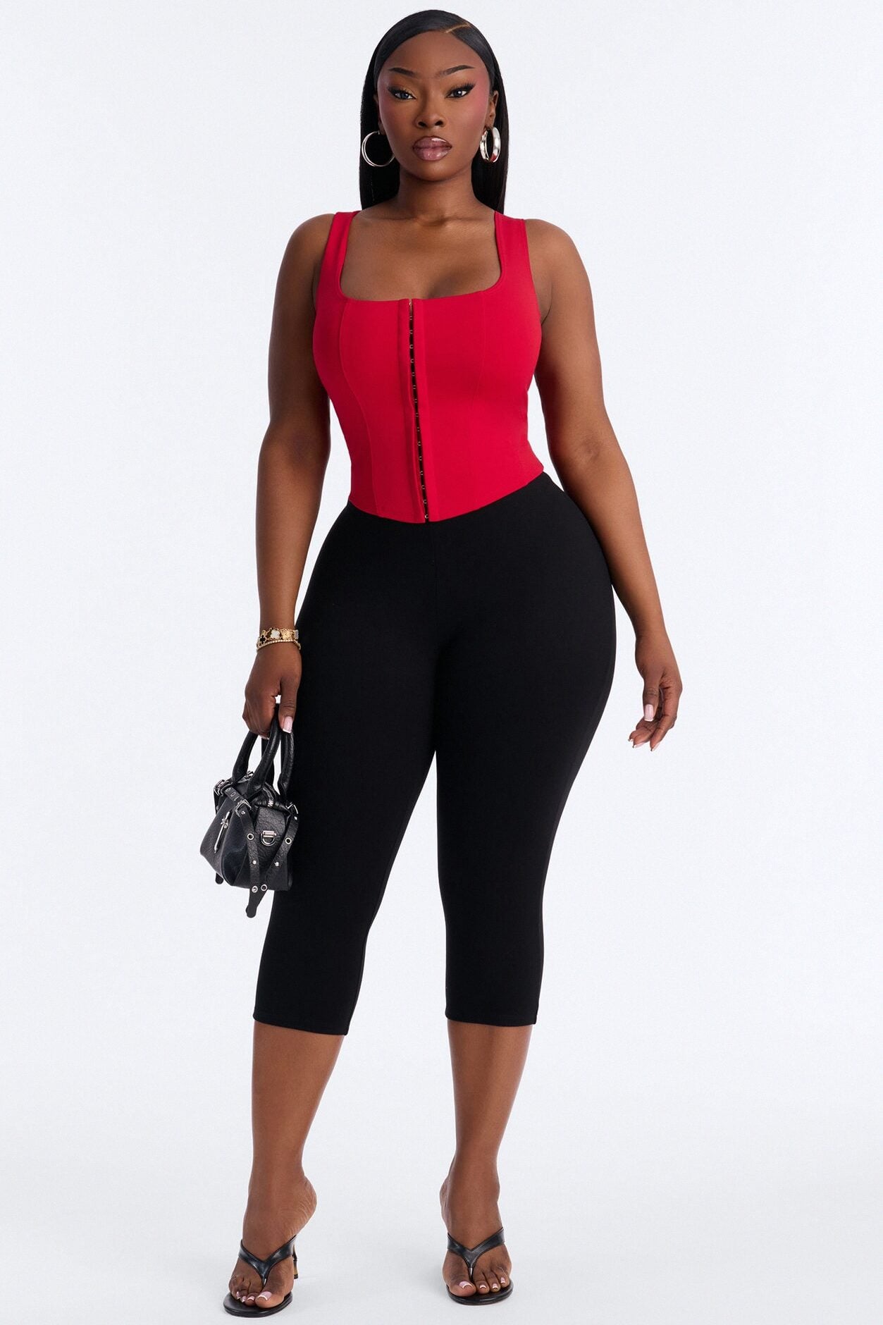 Belle Corset Top - Red image 1