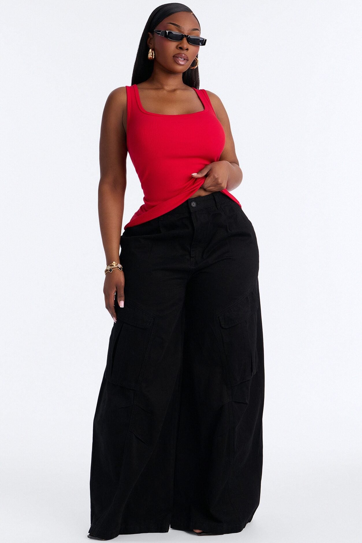 Keep It Classic Basic Tank Top - Red image 1