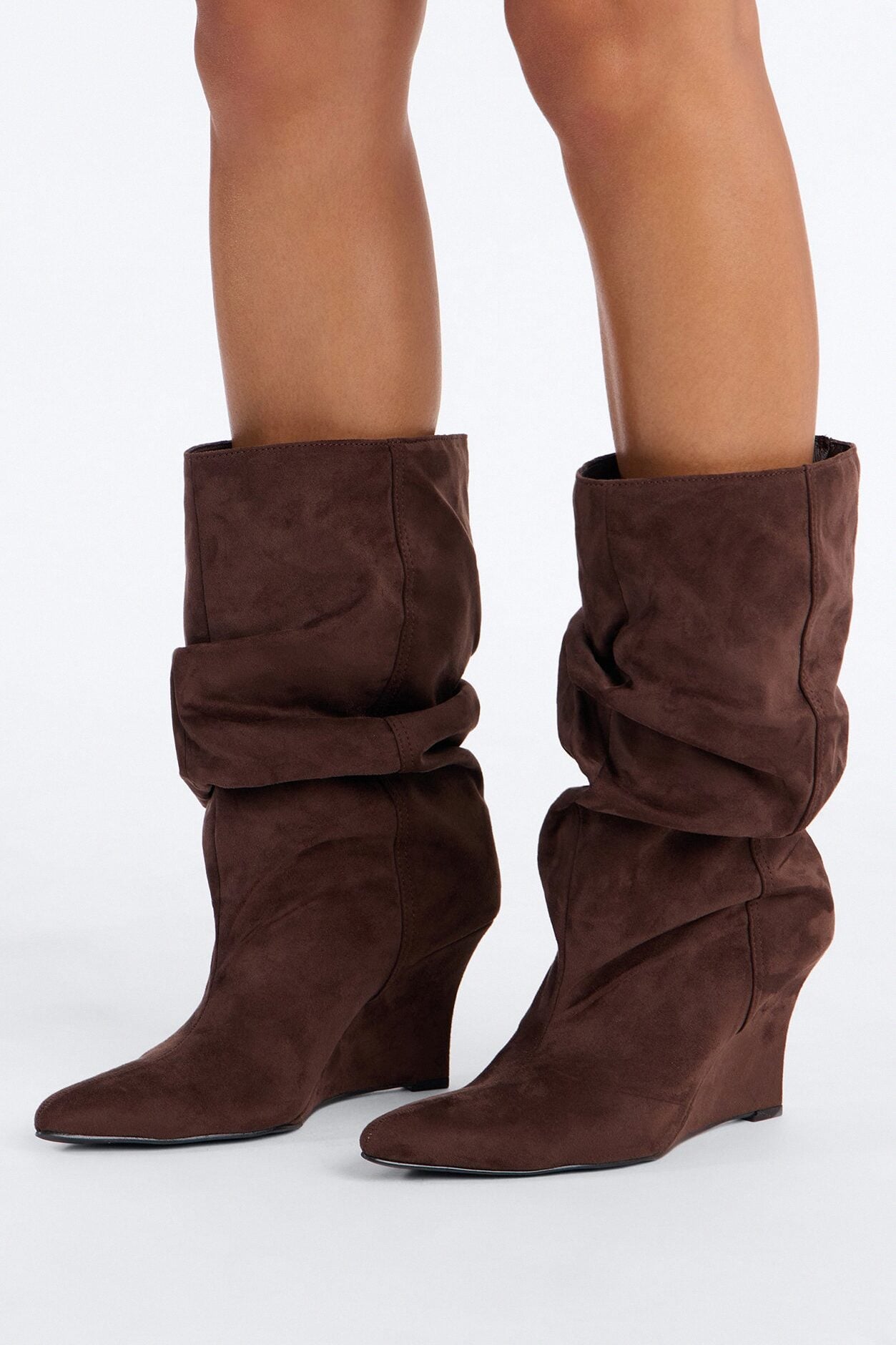 Brynn Slouch Booties - Chocolate image 4
