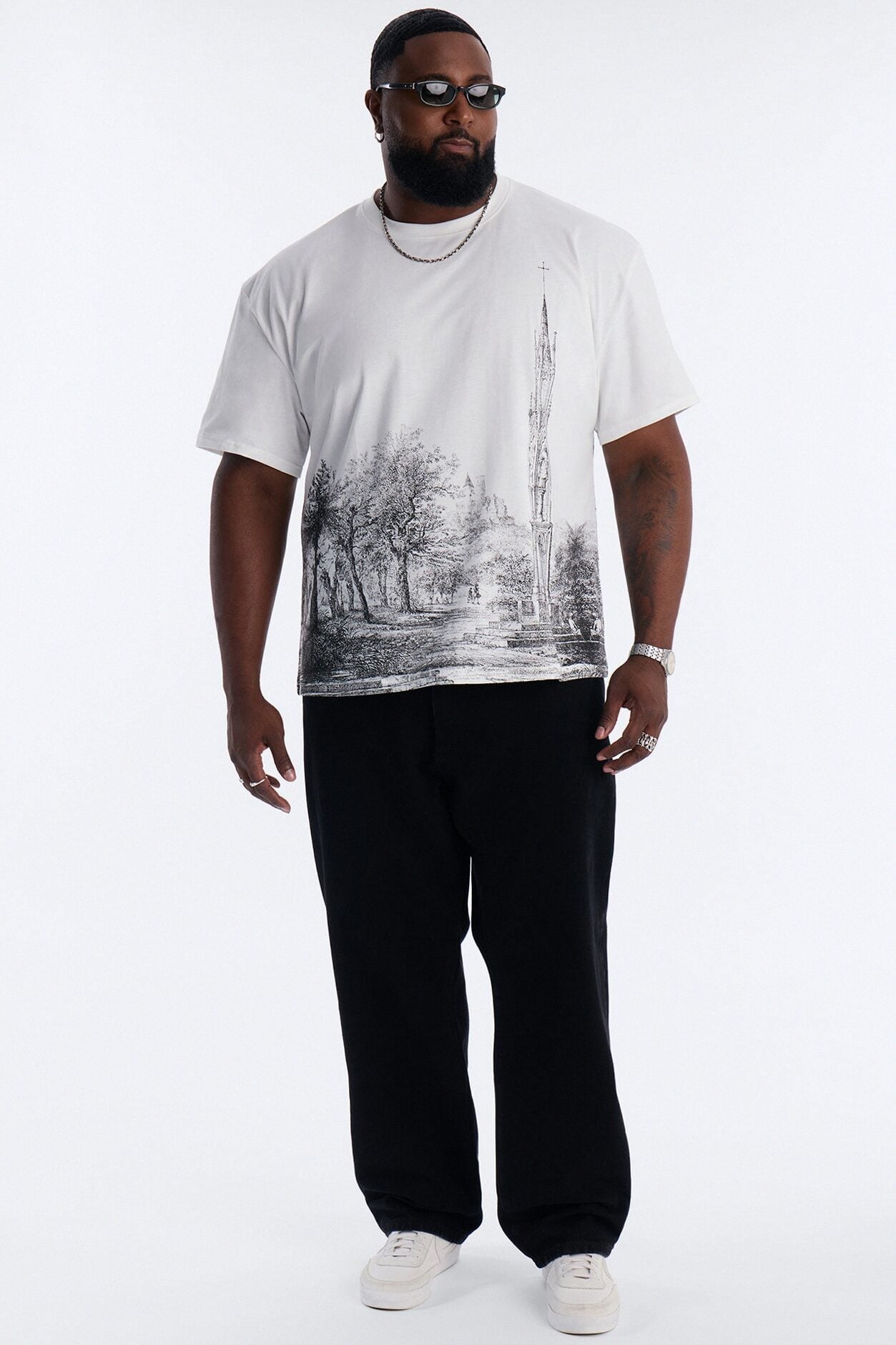 Hero's Expedition Oversized Short Sleeve Tee - White image 6