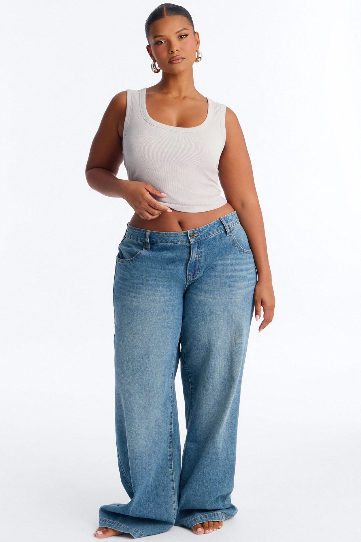 Remi Tank Top - Light Grey image 1