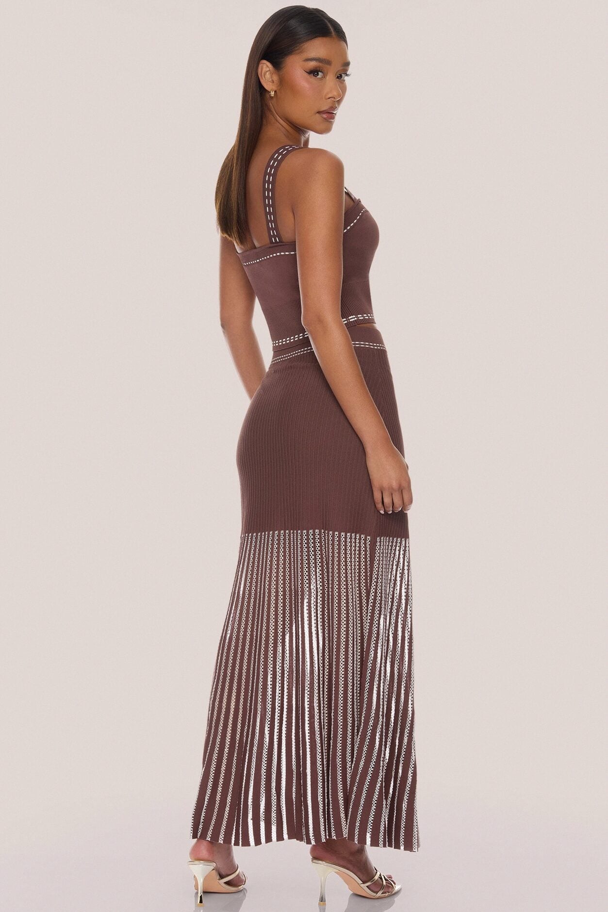 Weekend Dreaming Skirt Set - Brown image 4