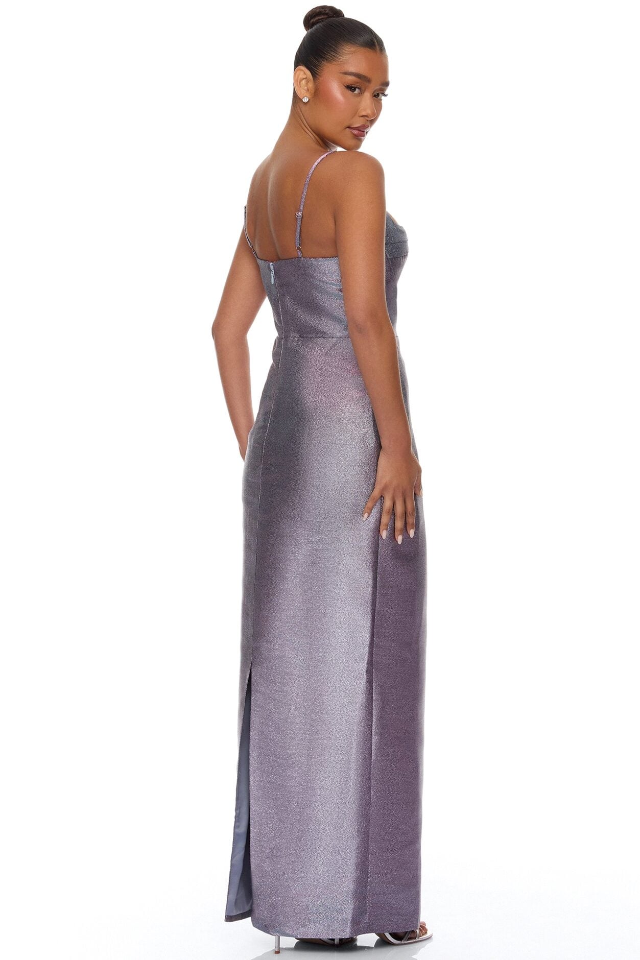 Cosmic Dream Metallic Maxi Dress - Blue/combo image 8