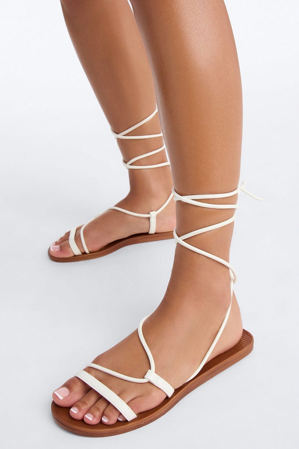 Your Best Choice Flat Sandals - White image 3
