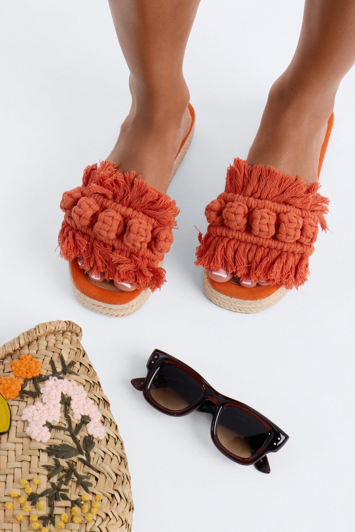 Boho Beauty Flatforms - Orange image 3