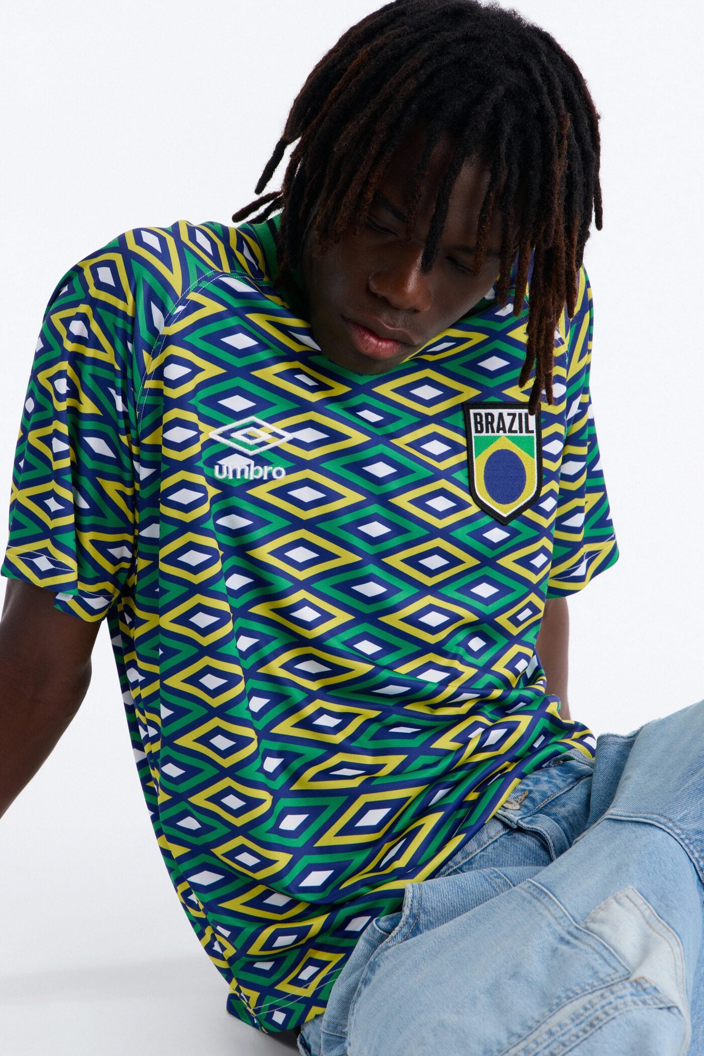 Umbro Brazil Soccer Jersey - Green image 3