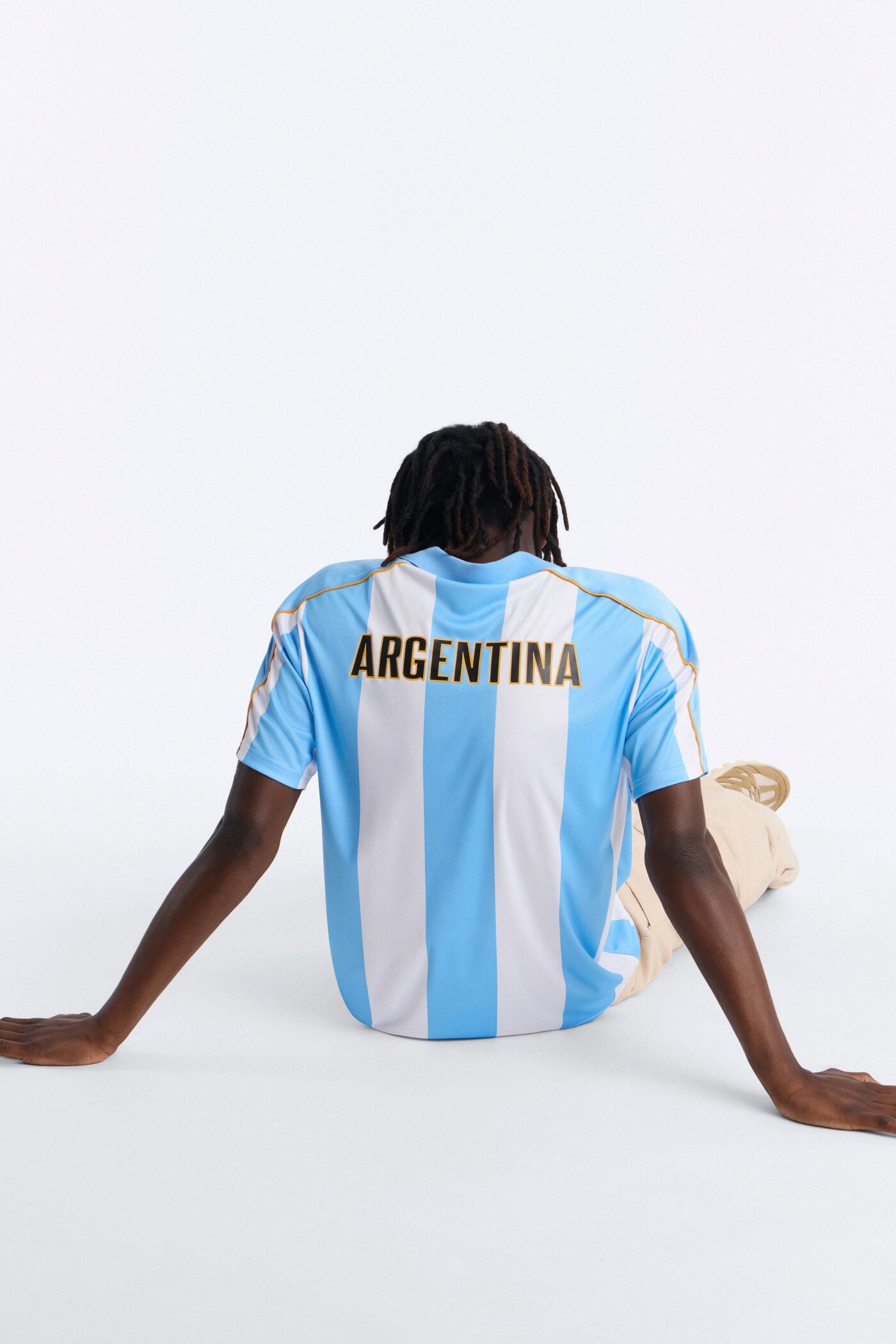 Umbro Argentina Collar Soccer Jersey - Blue image 4
