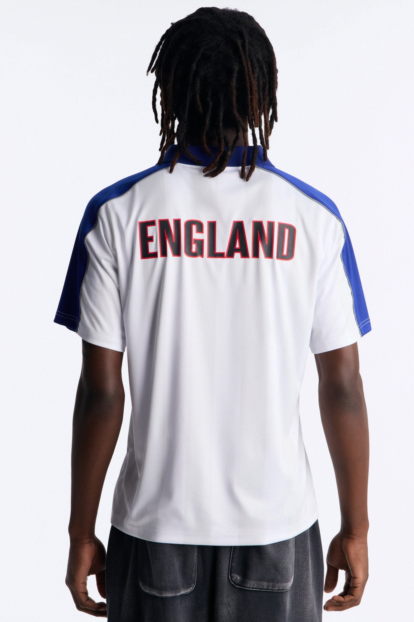 Umbro England Collar Soccer Jersey - White image 4