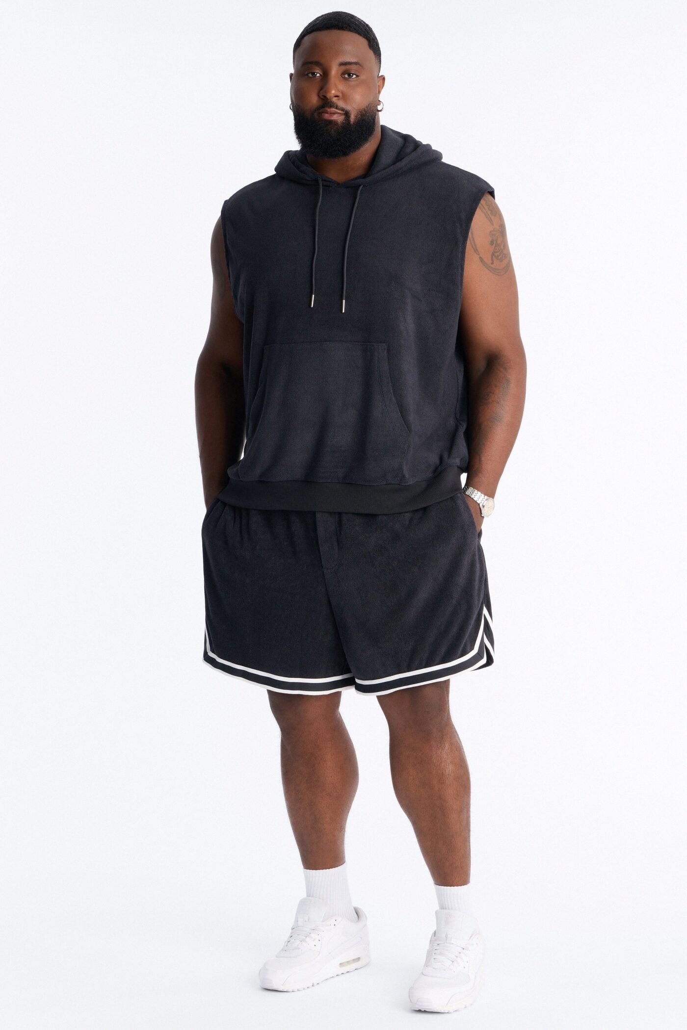 Classic Terry Cloth Short - Black image 1