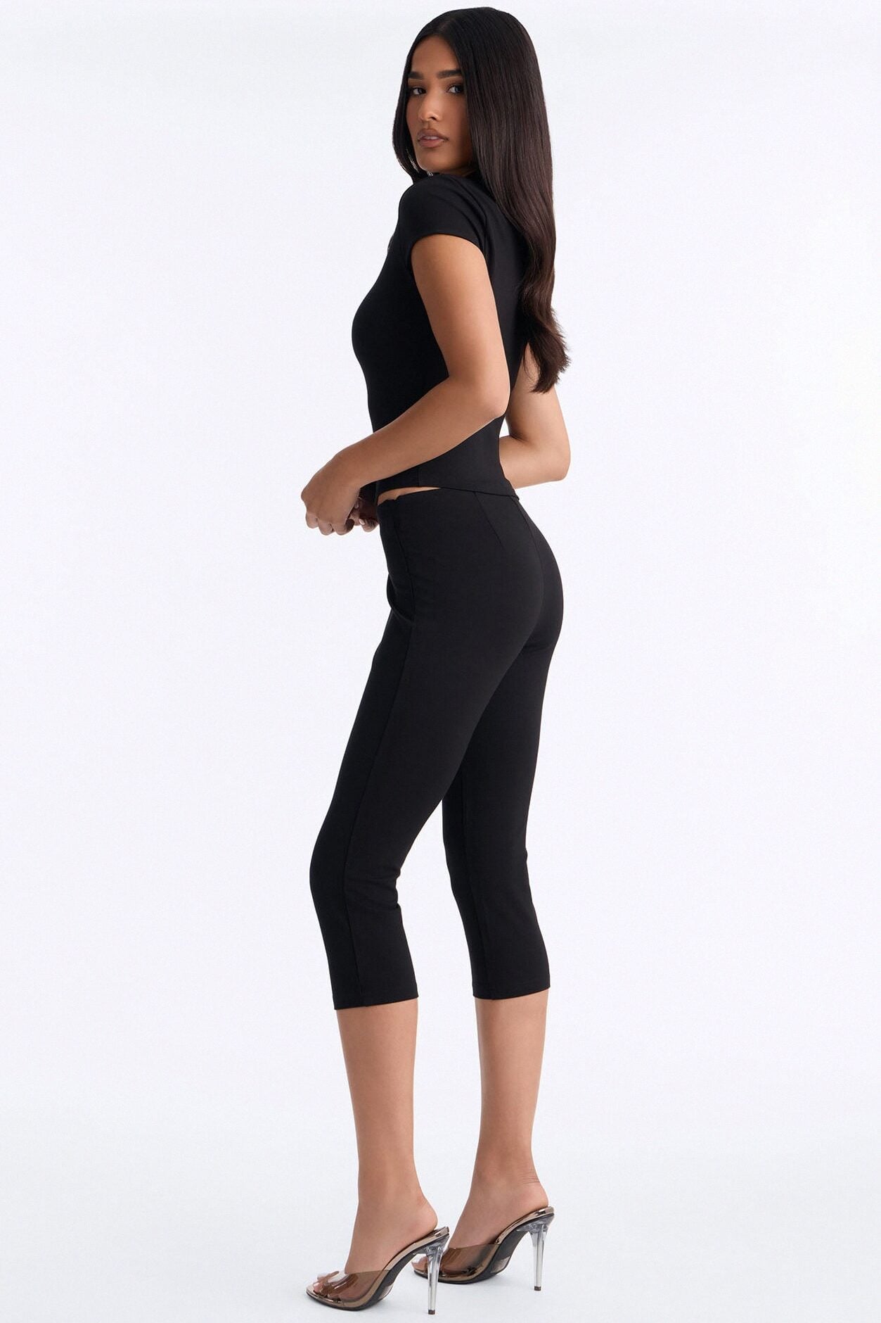 So Hooked On You Capri Set - Black image 4