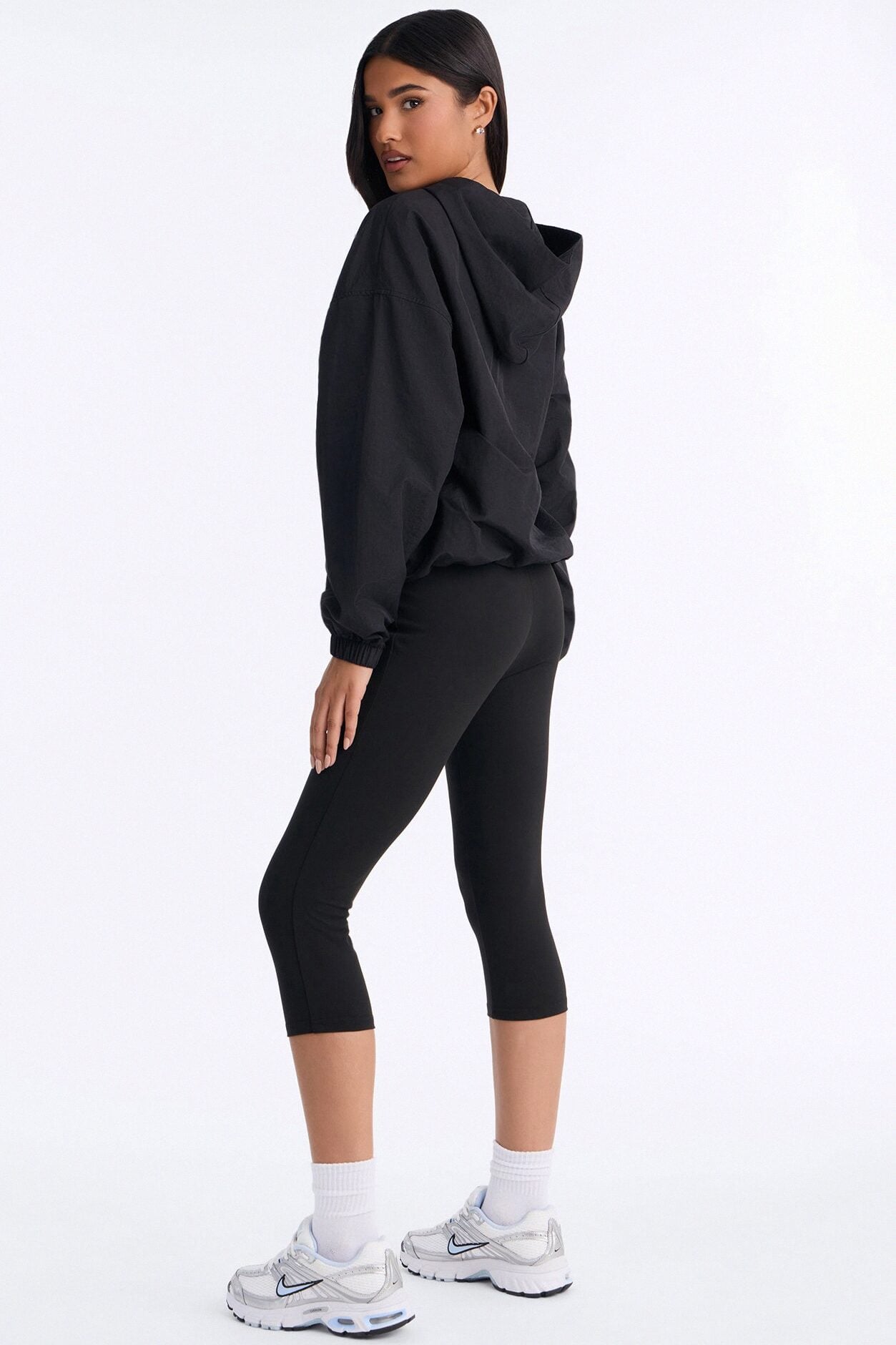 Brandy Windbreaker Capri Set - Black image 4