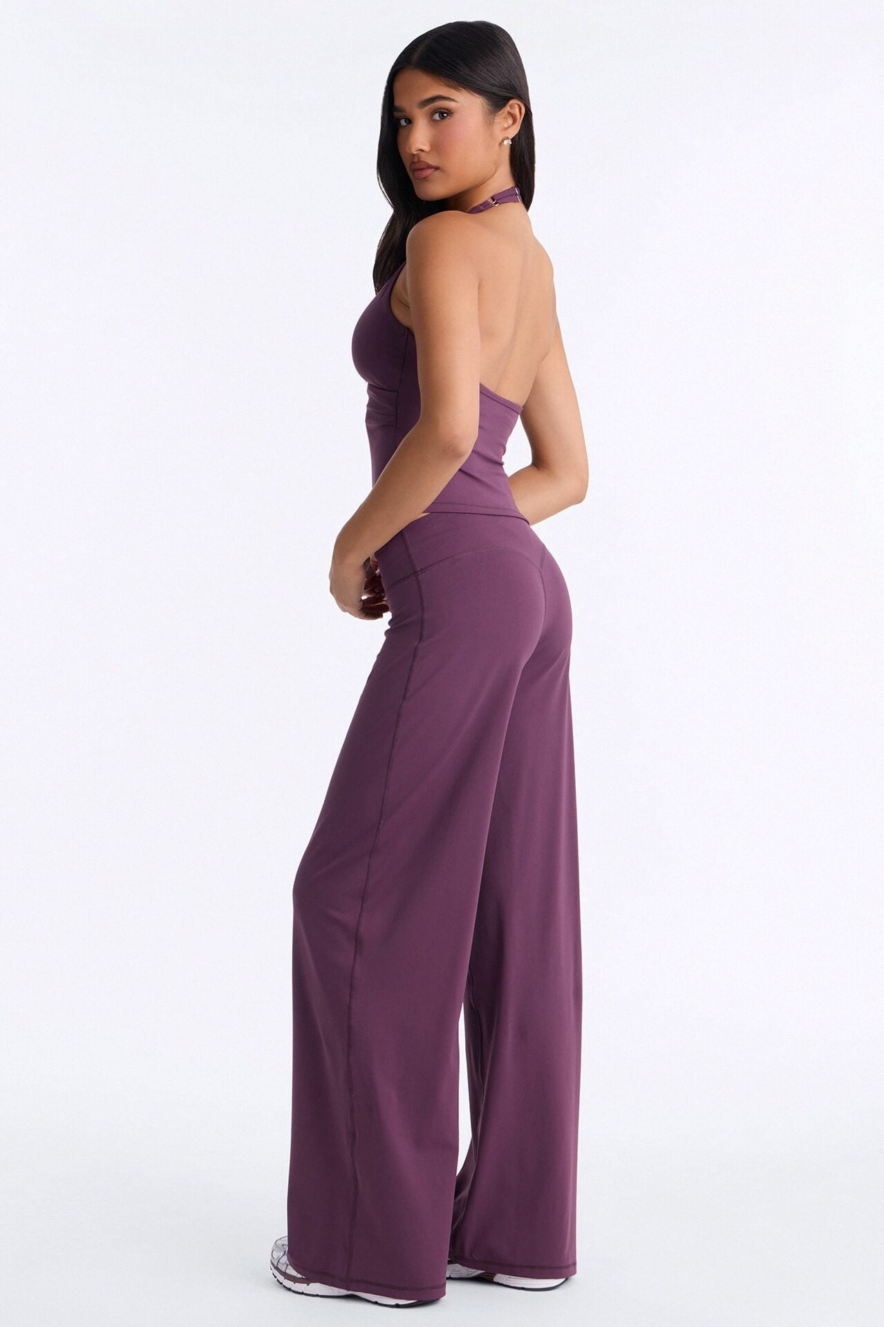 Riley Active Surplice Pant Set - Plum image 4