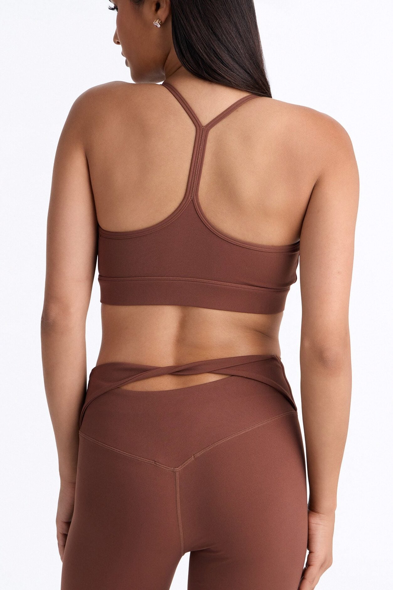 Work For It Active Pant Set - Brown image 3