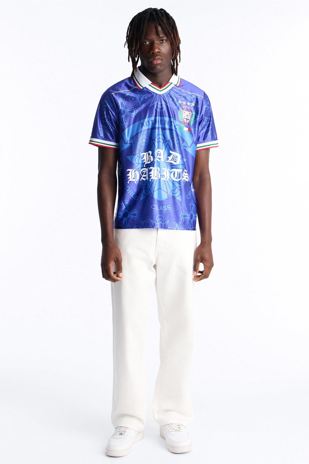 Bad Habits Soccer Jersey - Blue image 2