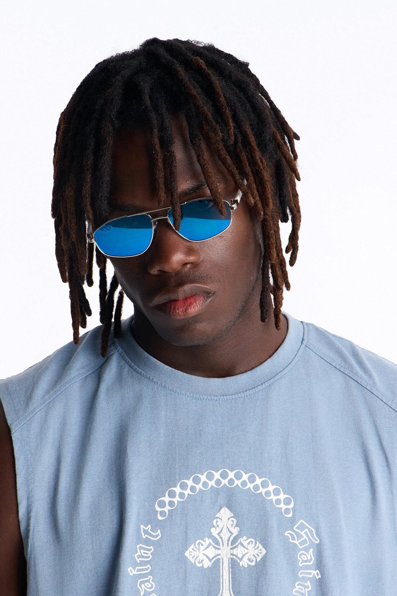No Way Back Up Sunglasses - White/Silver image 2