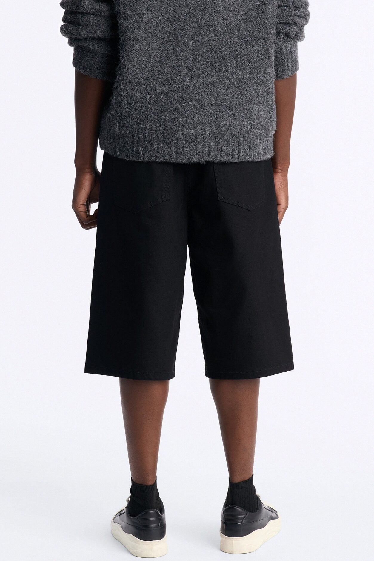 Cornell Baggy Denim Short - Black image 4