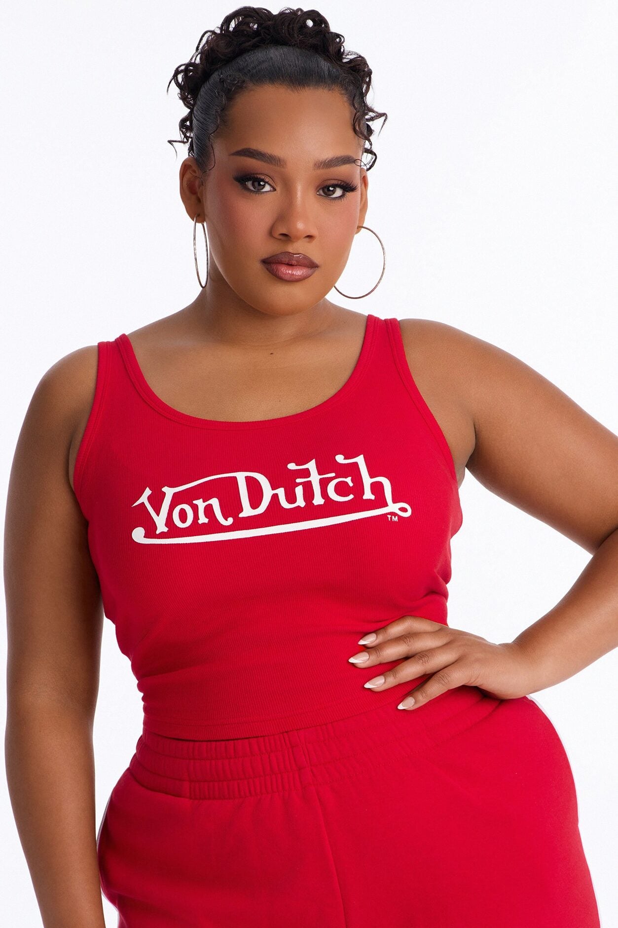 Von Dutch Americana Logo Tank - Red image 4