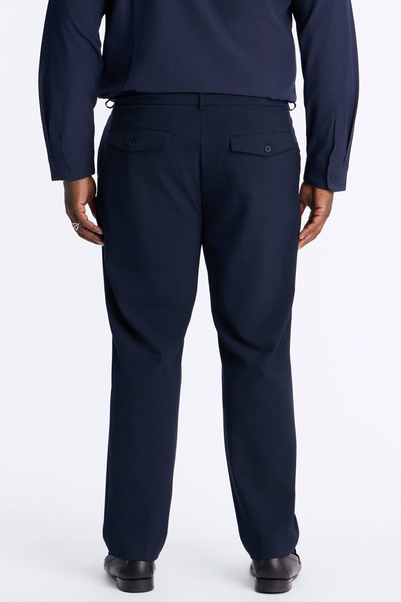 Windsor Luxe Slim Trouser - Navy image 8