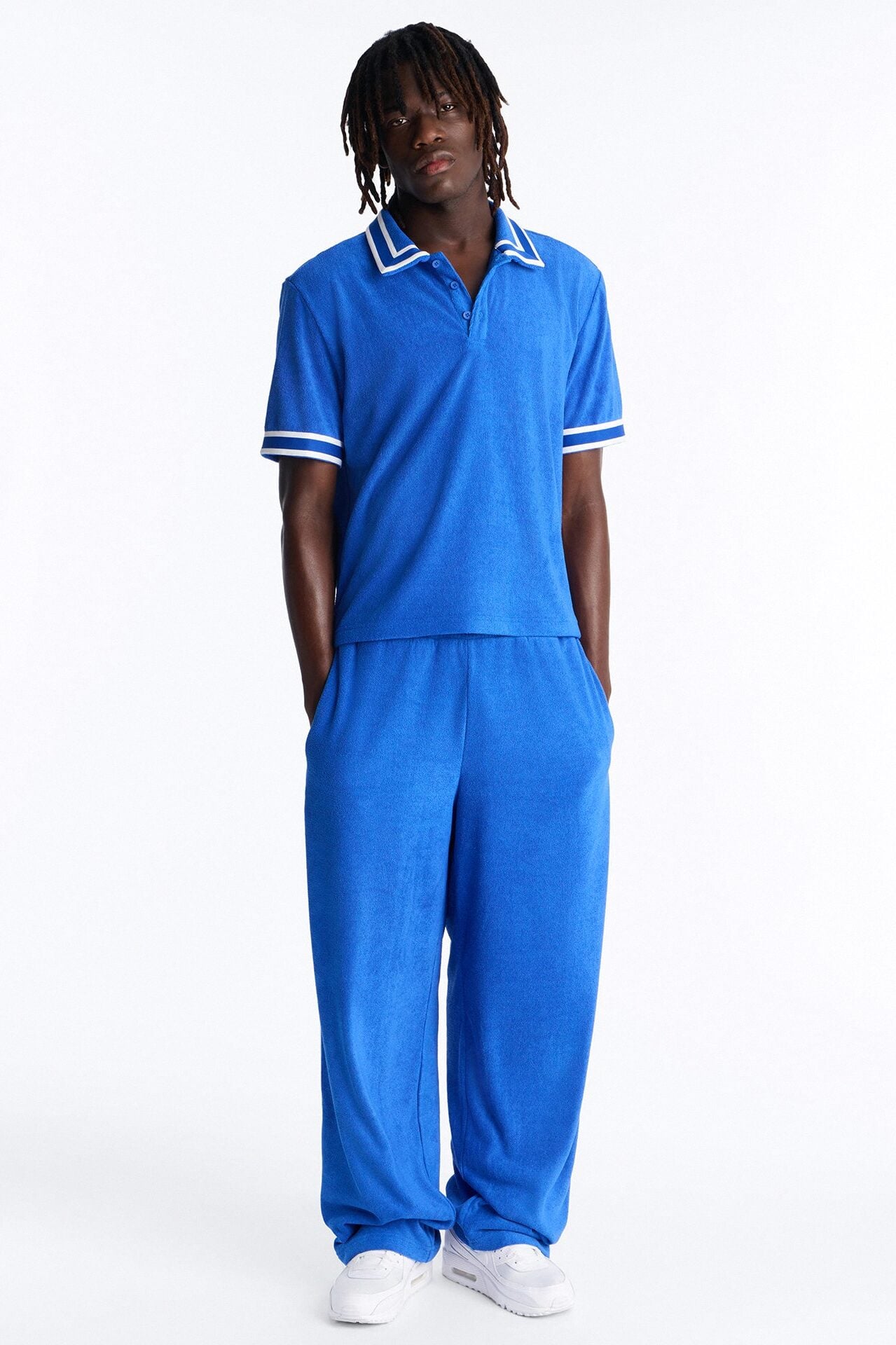 Classic Terry Cloth Polo - Blue image 2