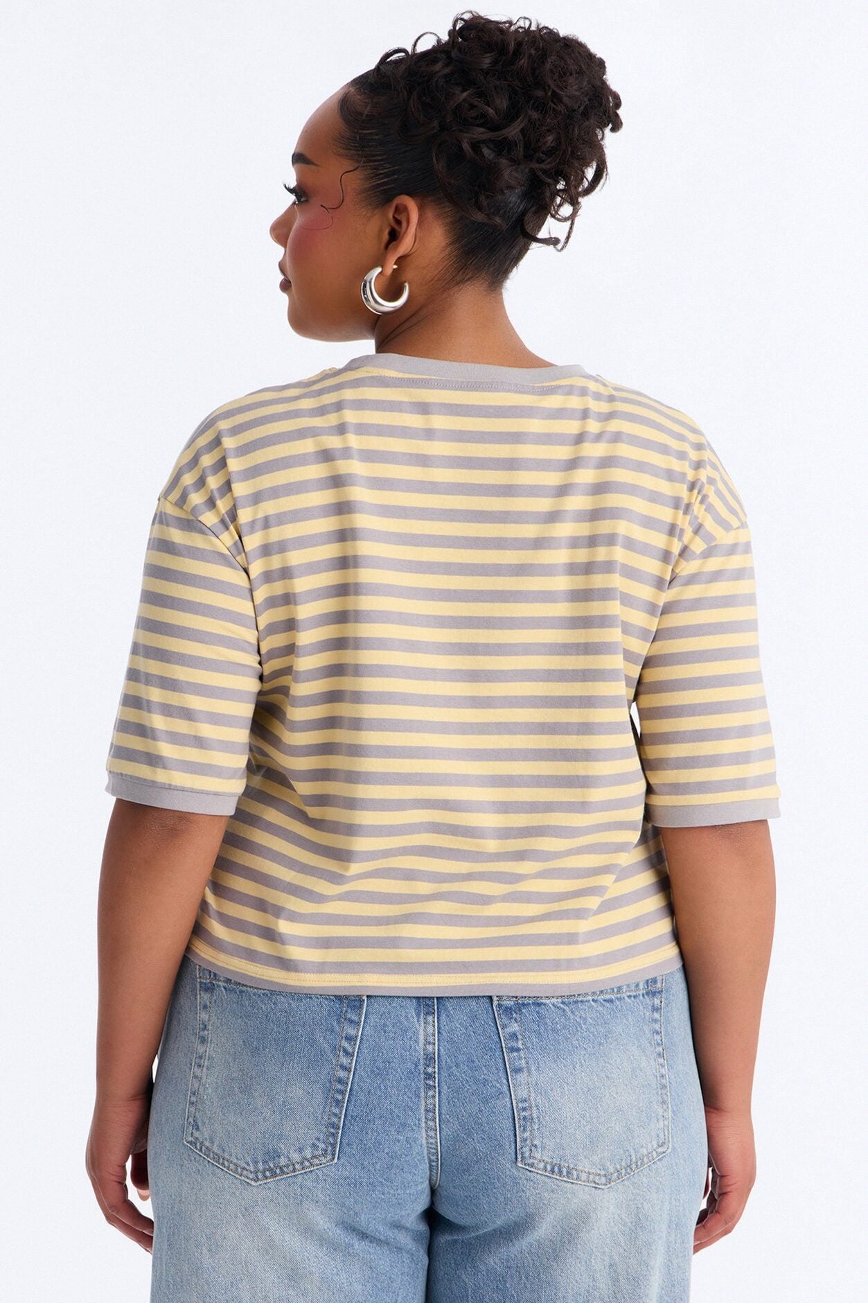 The Rolling Stones Stripe Crop Tee - Multi Color image 8