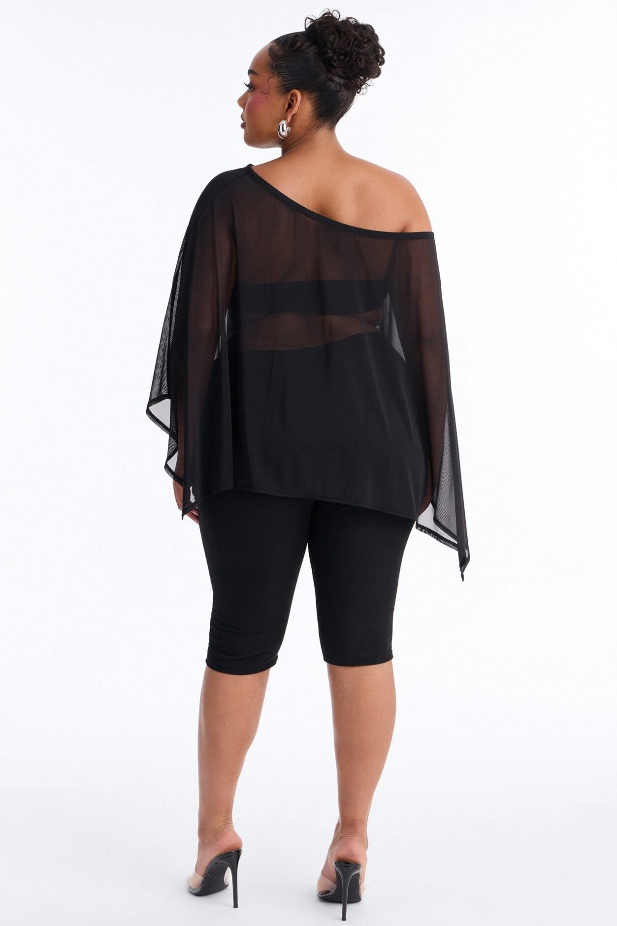 Eva Off Shoulder 3 Piece Capri Set - Black image 7