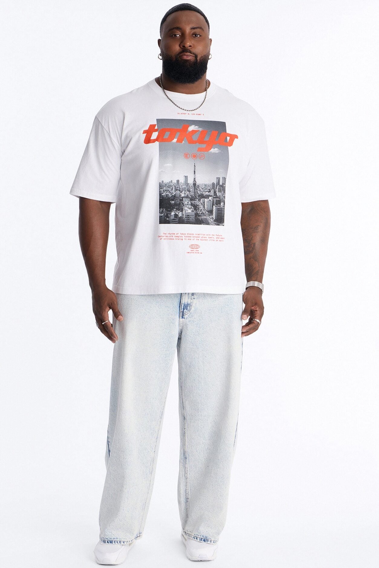 Tokyo Tower Short Sleeve Tee - White image 1