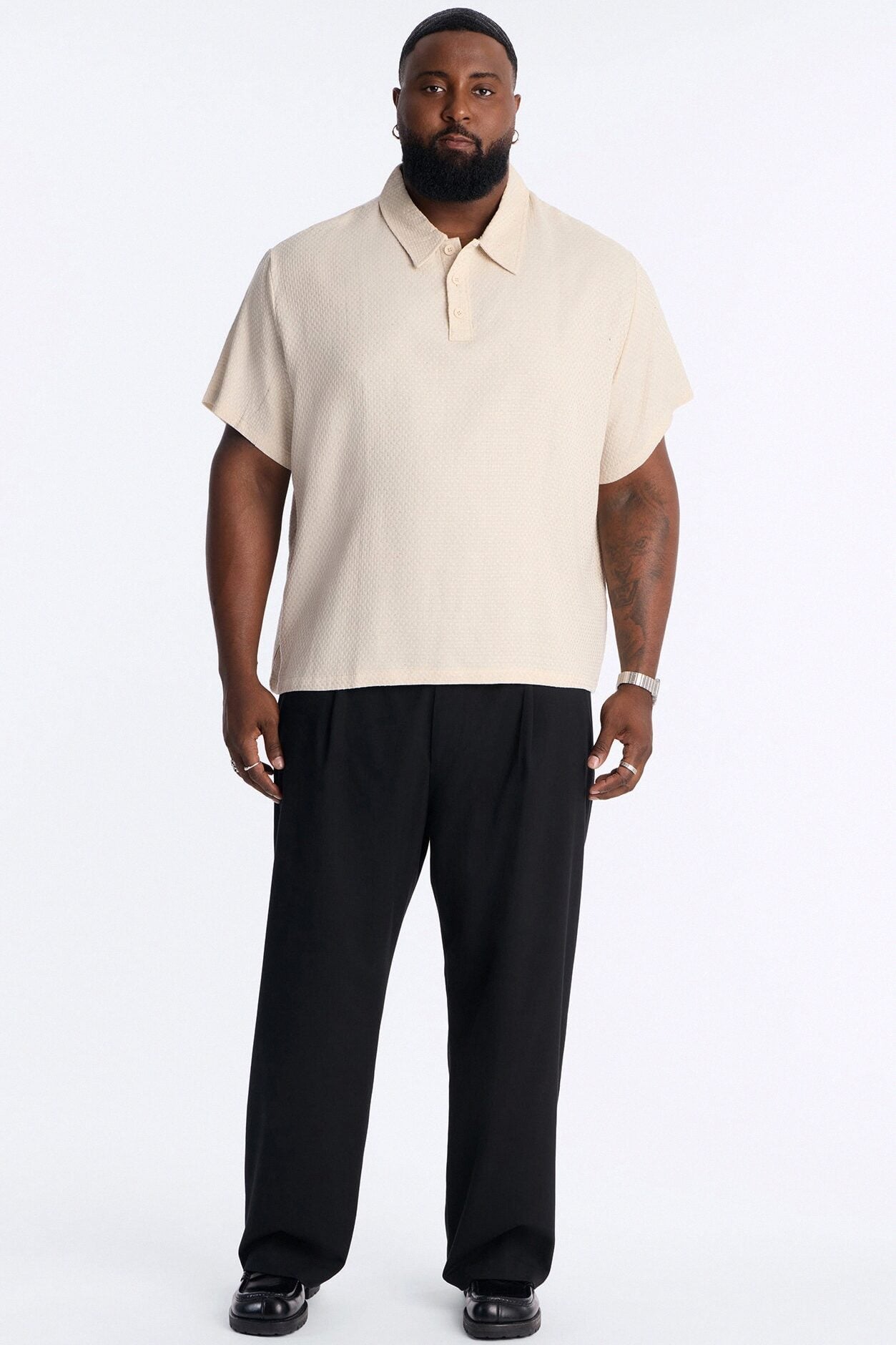 Sandbar Square Polo - Cream image 1
