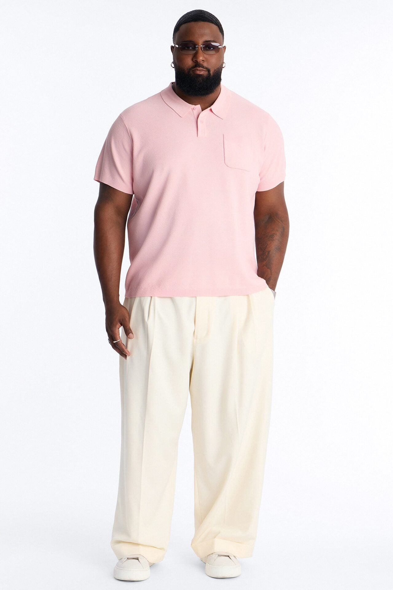 Everyday Pocket Pique Polo - Pink image 1