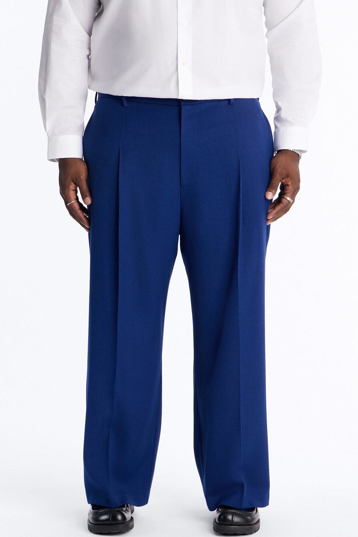 Straight Galaxy Trouser - Navy image 1
