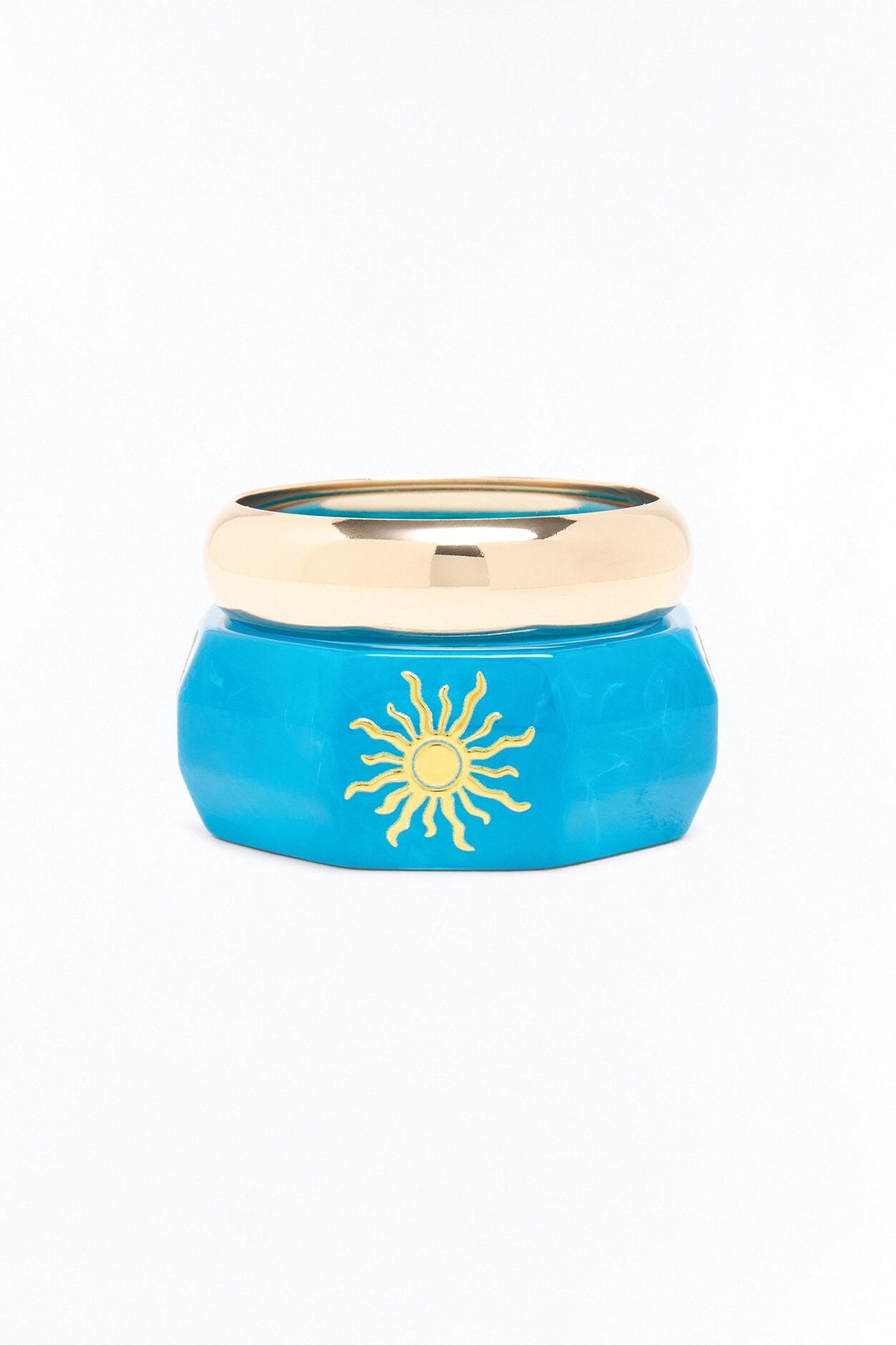 Ocean Sun 2 Piece Bracelet Set - Gold/Blue image 3