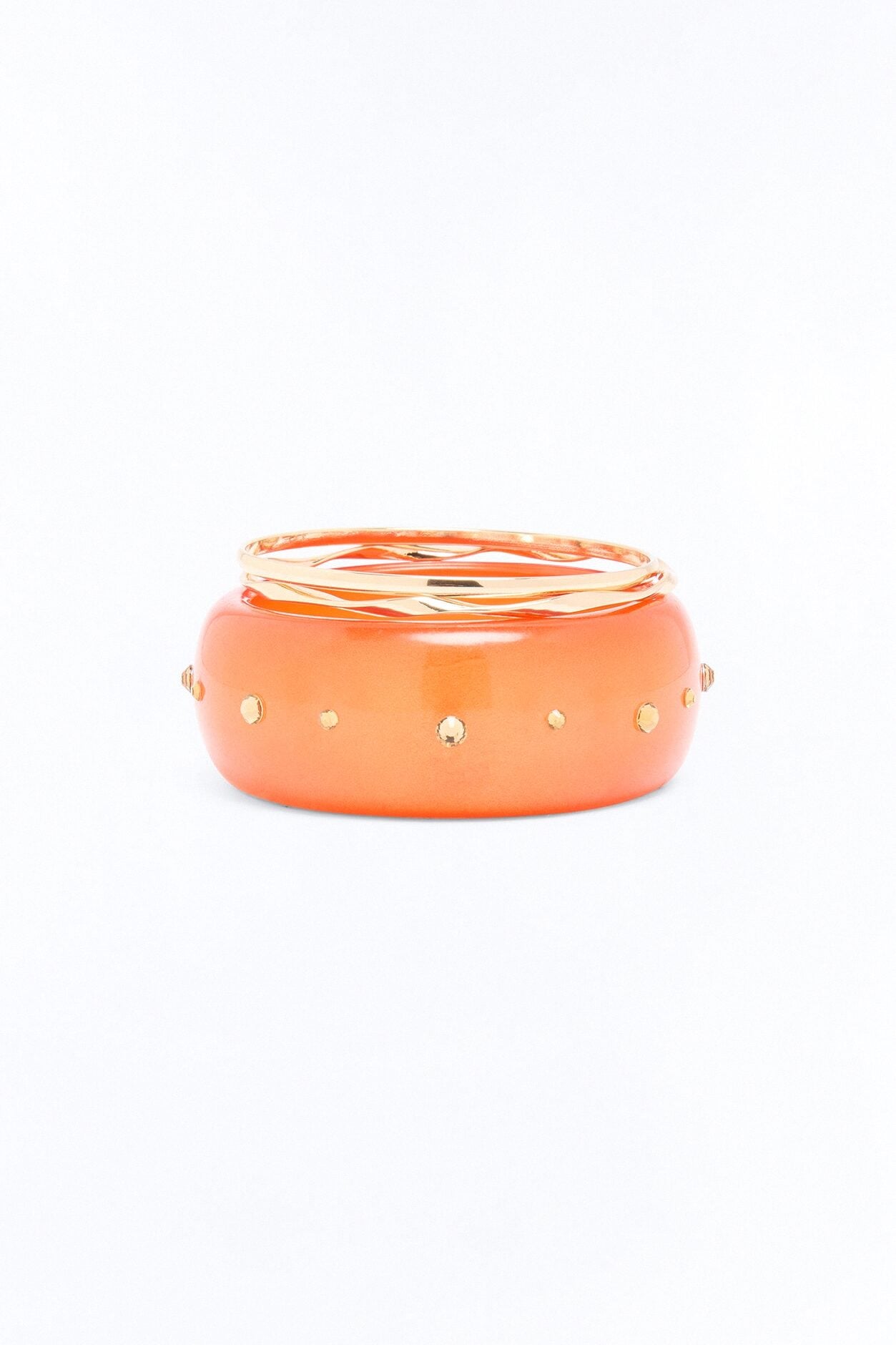 Cabo Sunsets 3 Piece Bracelet Set - Gold/Orange image 3