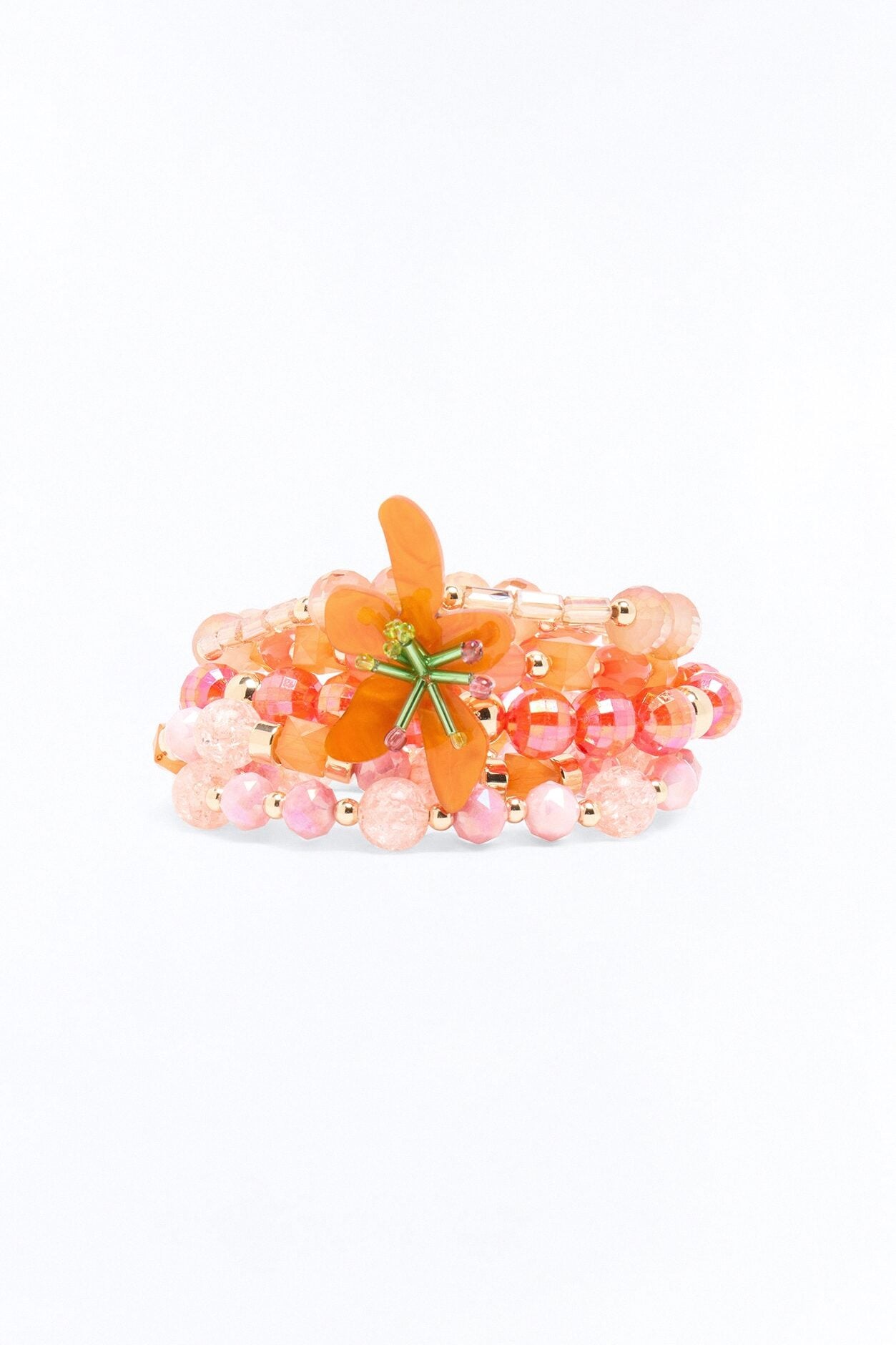 Tropicali Isla 5 Piece Bracelet Set - Orange/combo image 3
