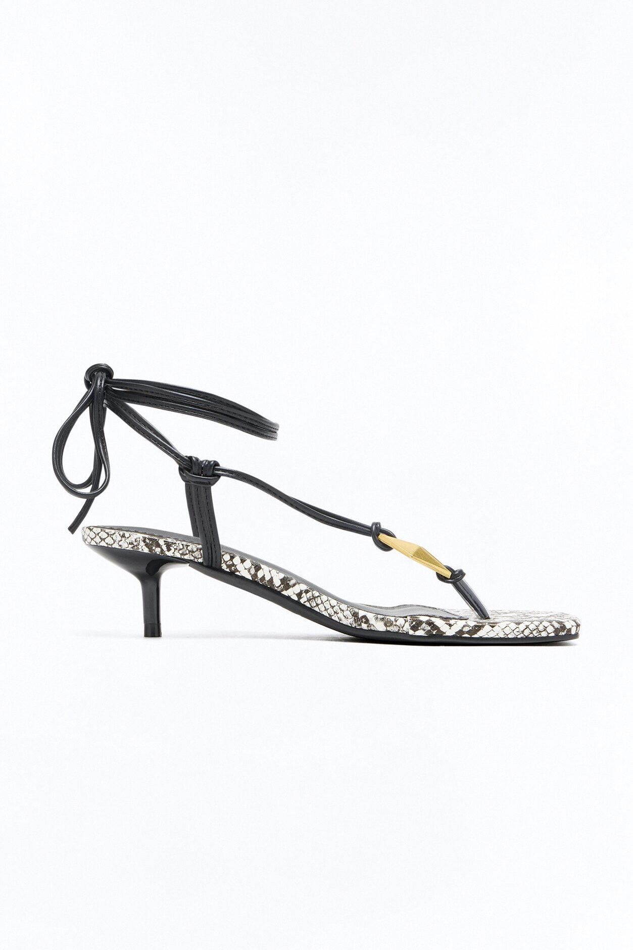 Senter Wrap Up Kitten Heels - Natural/Combo image 3