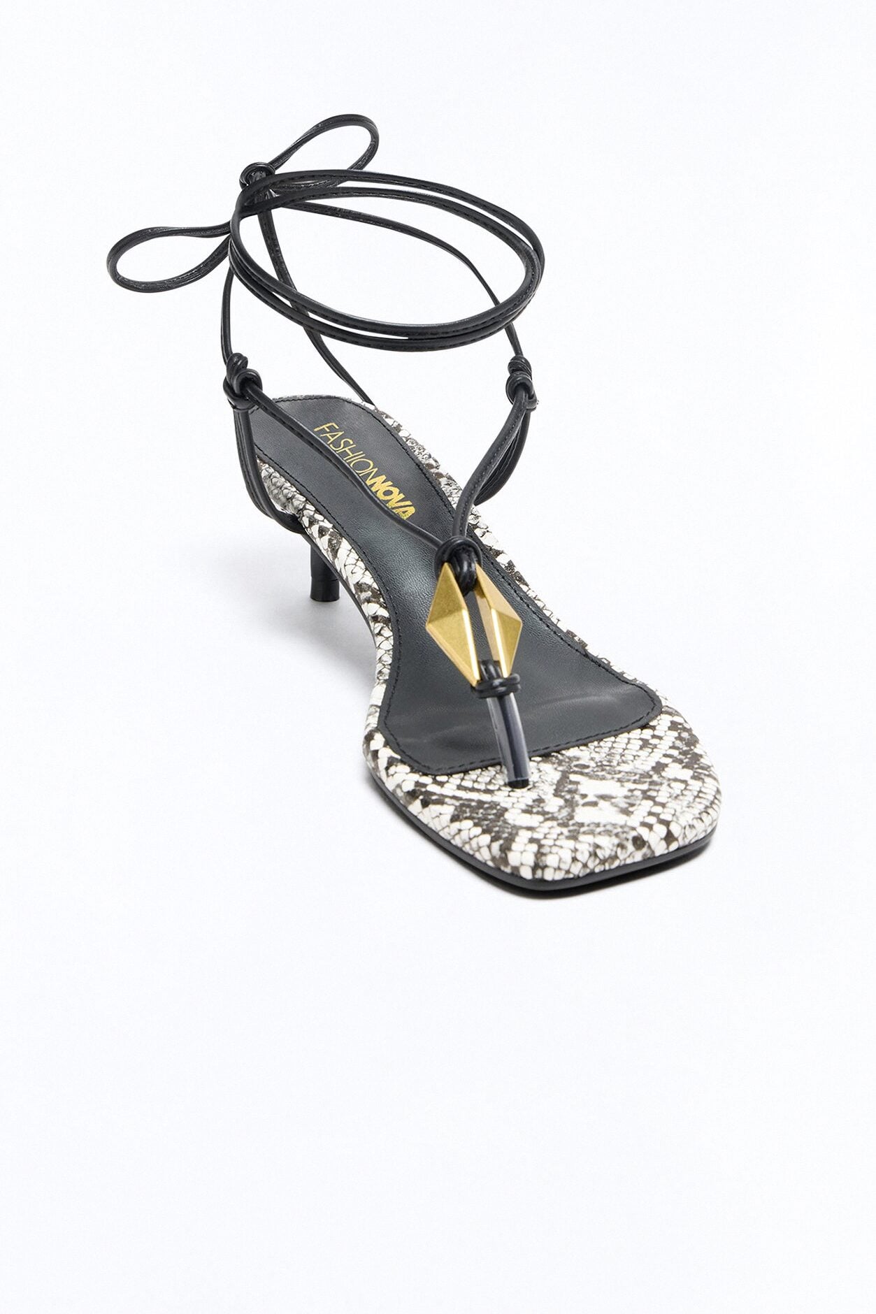 Senter Wrap Up Kitten Heels - Natural/Combo image 4