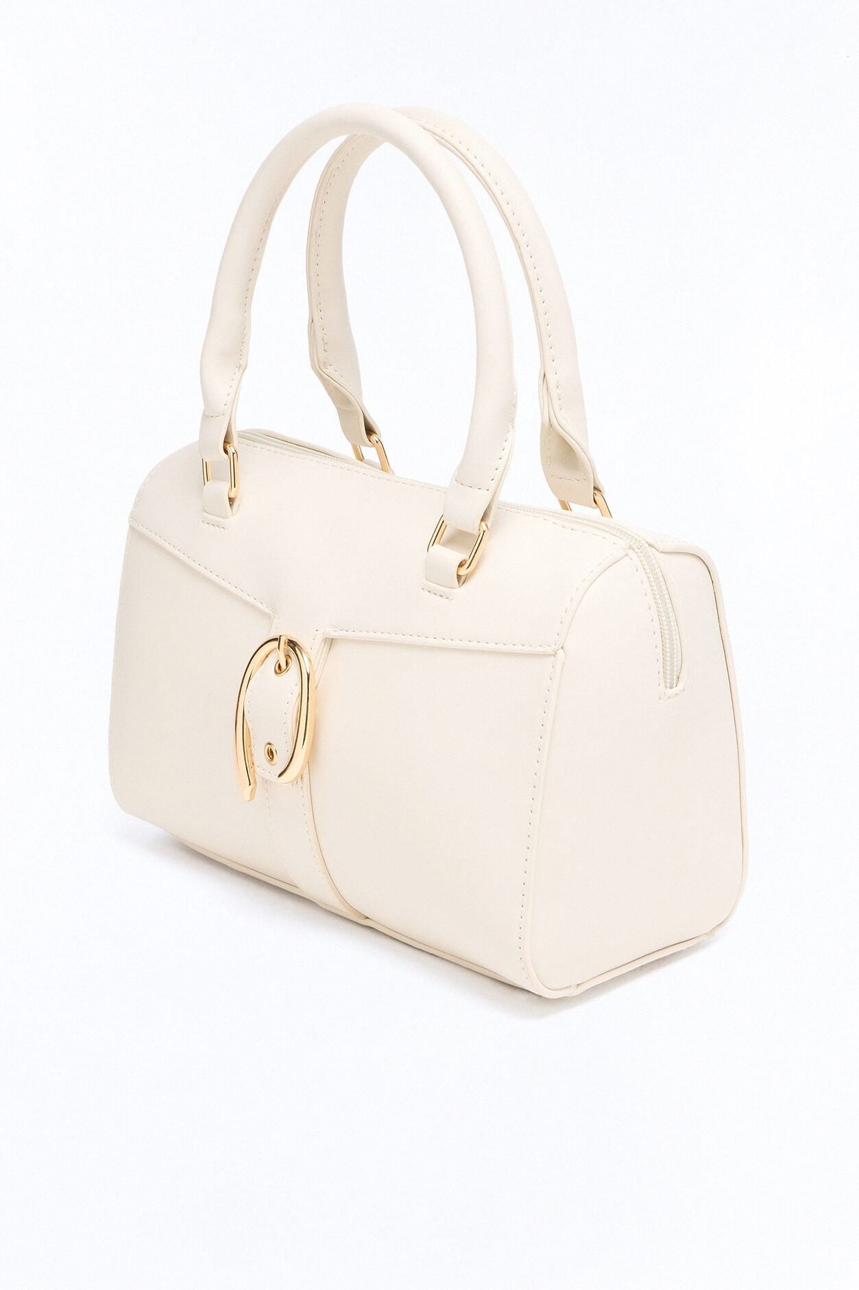 On My Good Side Faux Leather Handbag - Ivory image 5