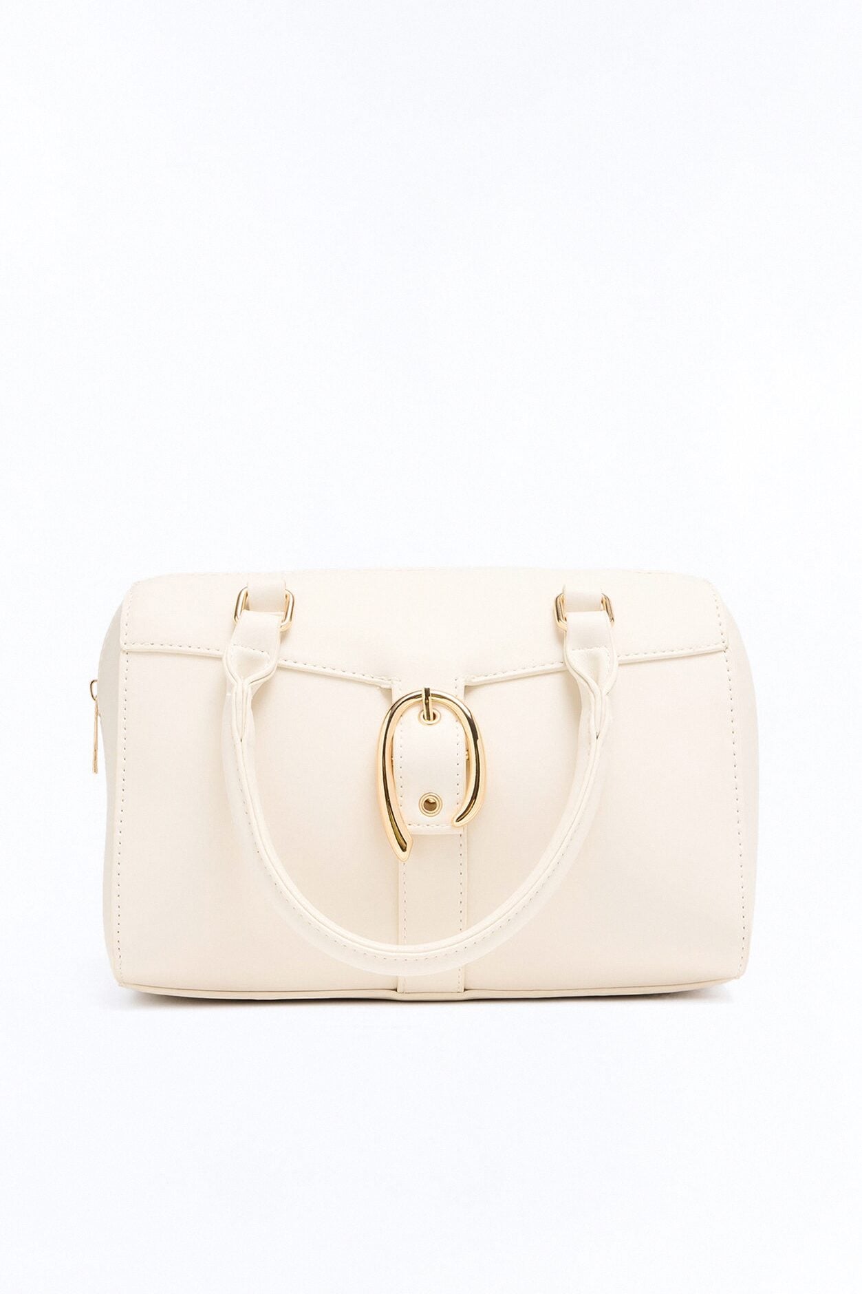 On My Good Side Faux Leather Handbag - Ivory image 4