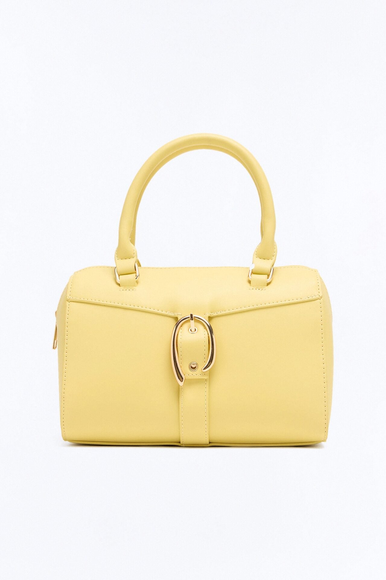 On My Good Side Faux Leather Handbag - Butter Yellow image 3
