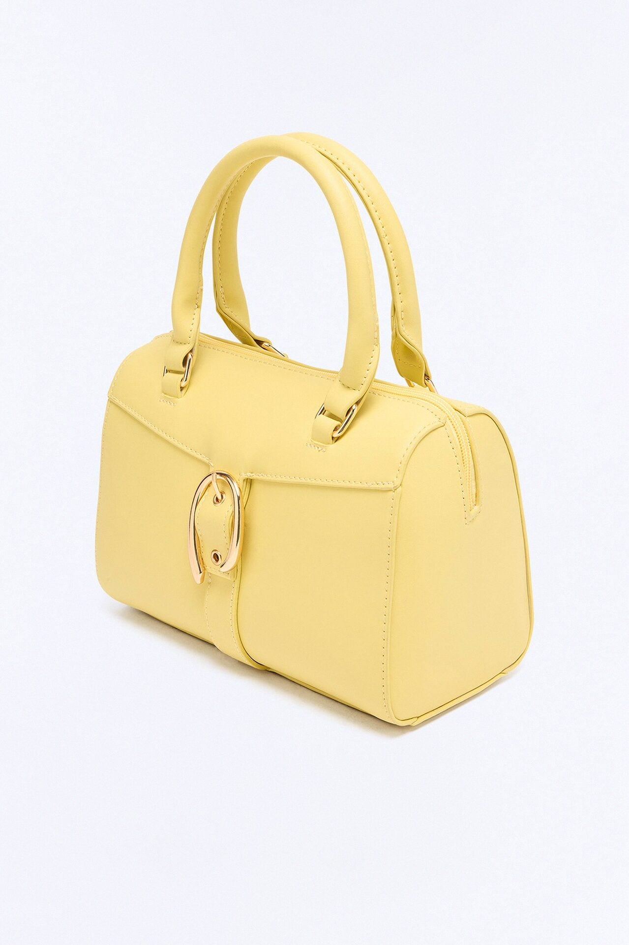 On My Good Side Faux Leather Handbag - Butter Yellow image 4